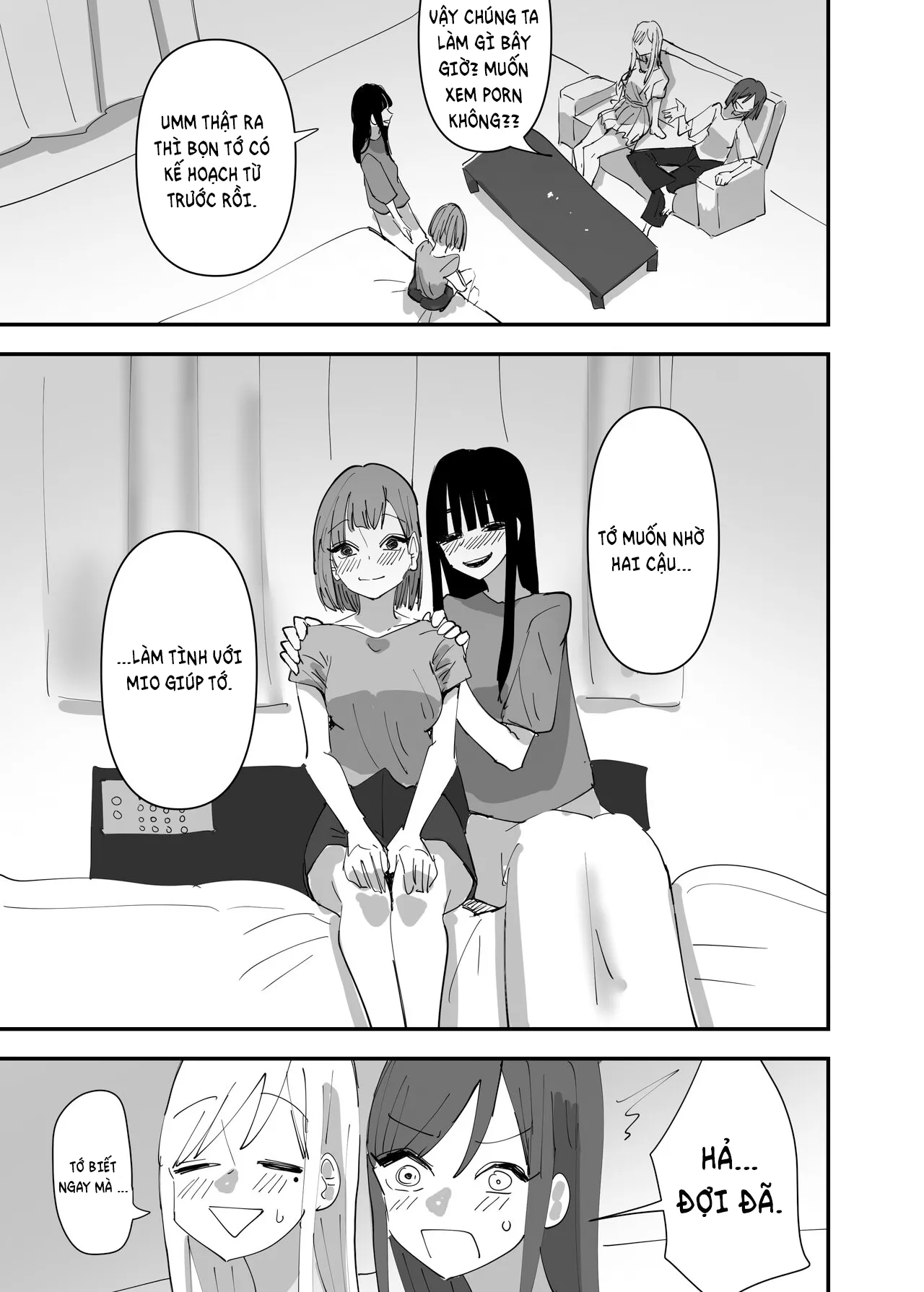 HentaiVN.net - Ảnh 24 - Chuyện tình của những cô nàng táo bạo [rampant yuri bloom] - Chap 3