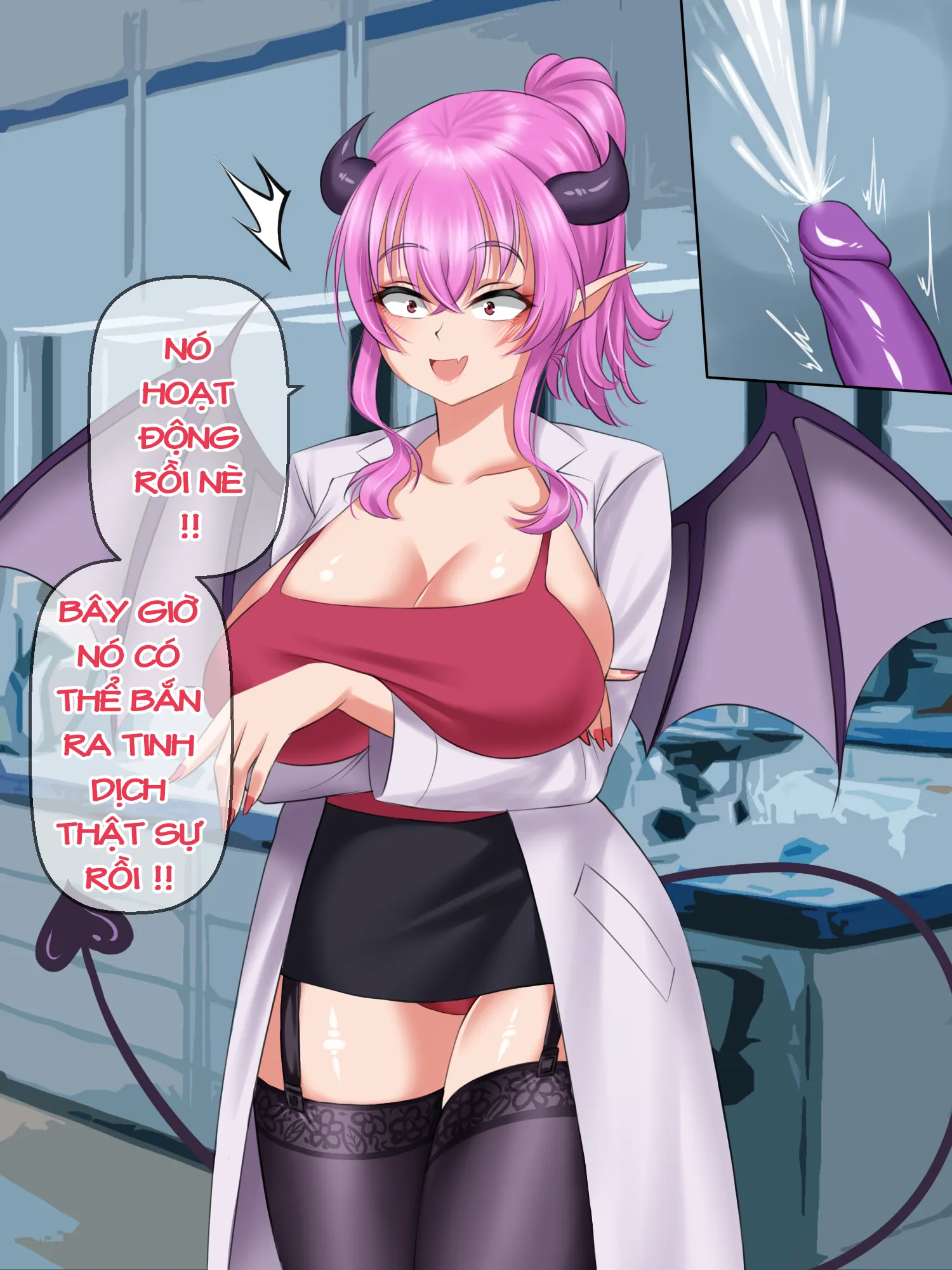 HentaiVN.net - Ảnh 3 - Ngày xả stress của Succubus [Succubus ...stress-relief... day] - Chap 6: End.
