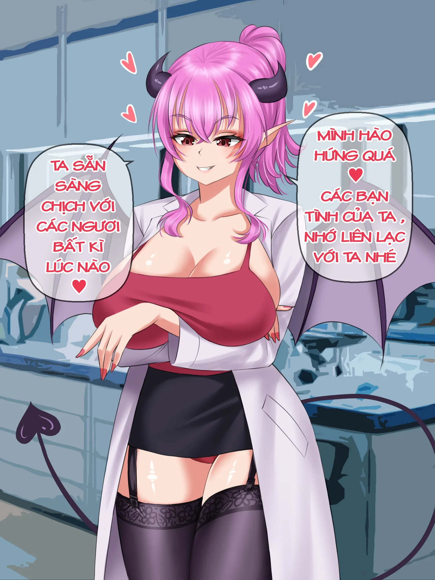 HentaiVN.net - Ảnh 5 - Ngày xả stress của Succubus [Succubus ...stress-relief... day] - Chap 6: End.