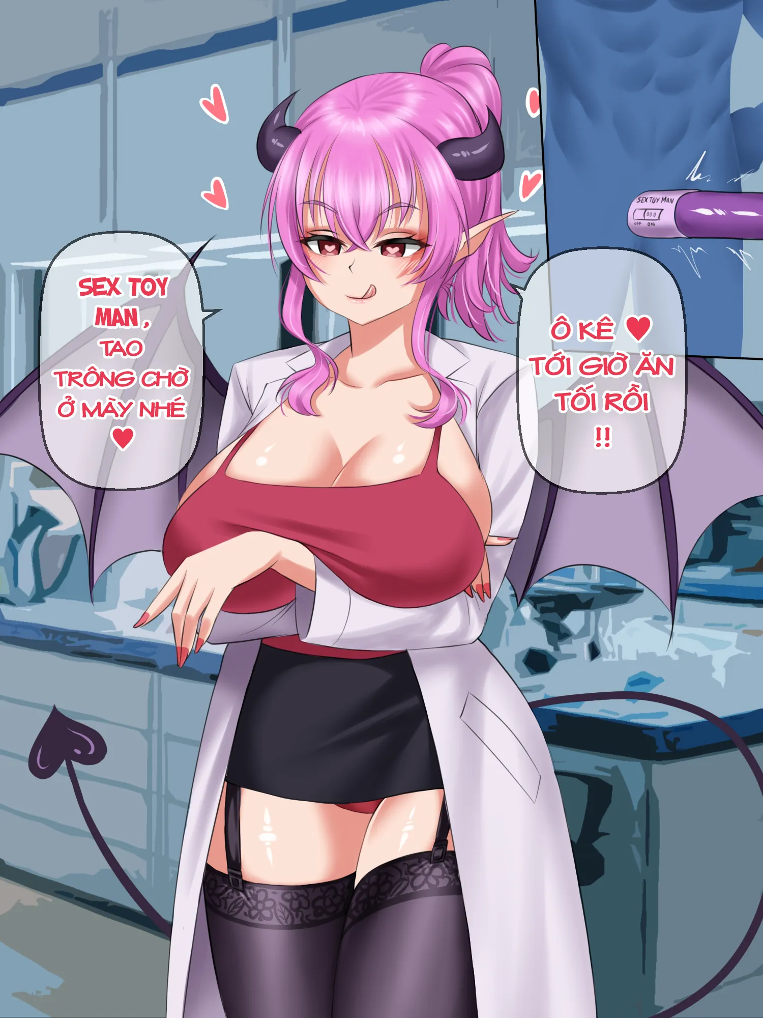 HentaiVN.net - Ảnh 6 - Ngày xả stress của Succubus [Succubus ...stress-relief... day] - Chap 6: End.