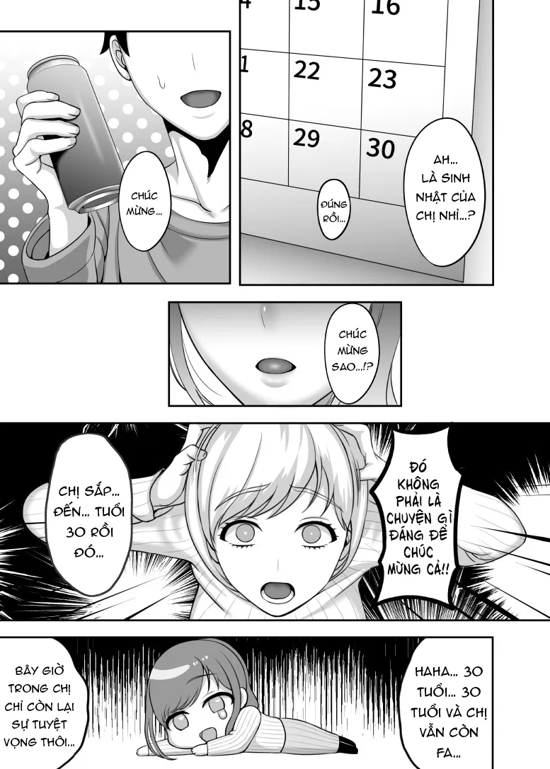 HentaiVN.net - Ảnh 7 - Thanh xuân tuổi 30 [30-sai ni Naru Shojo no Ane wa Asetteiru] - Oneshot