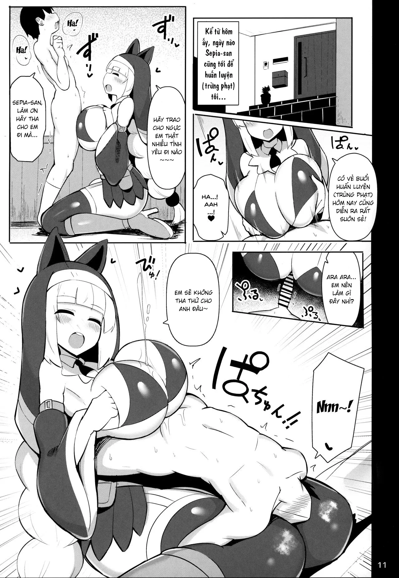 HentaiVN.net - Ảnh 10 - Khóa huấn luyện shota của bà chị vú bự [Bakunyuu Itome Sister OneShota Oshiokiroku] - Oneshot