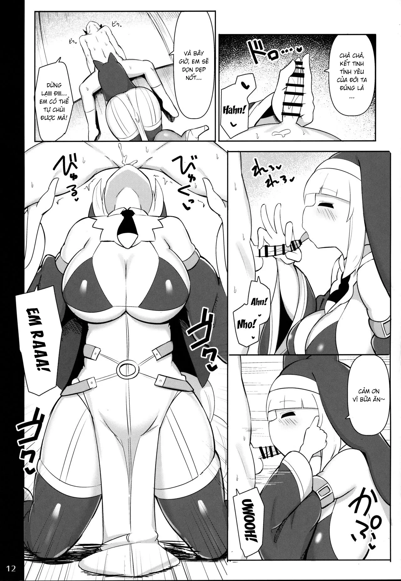 HentaiVN.net - Ảnh 11 - Khóa huấn luyện shota của bà chị vú bự [Bakunyuu Itome Sister OneShota Oshiokiroku] - Oneshot
