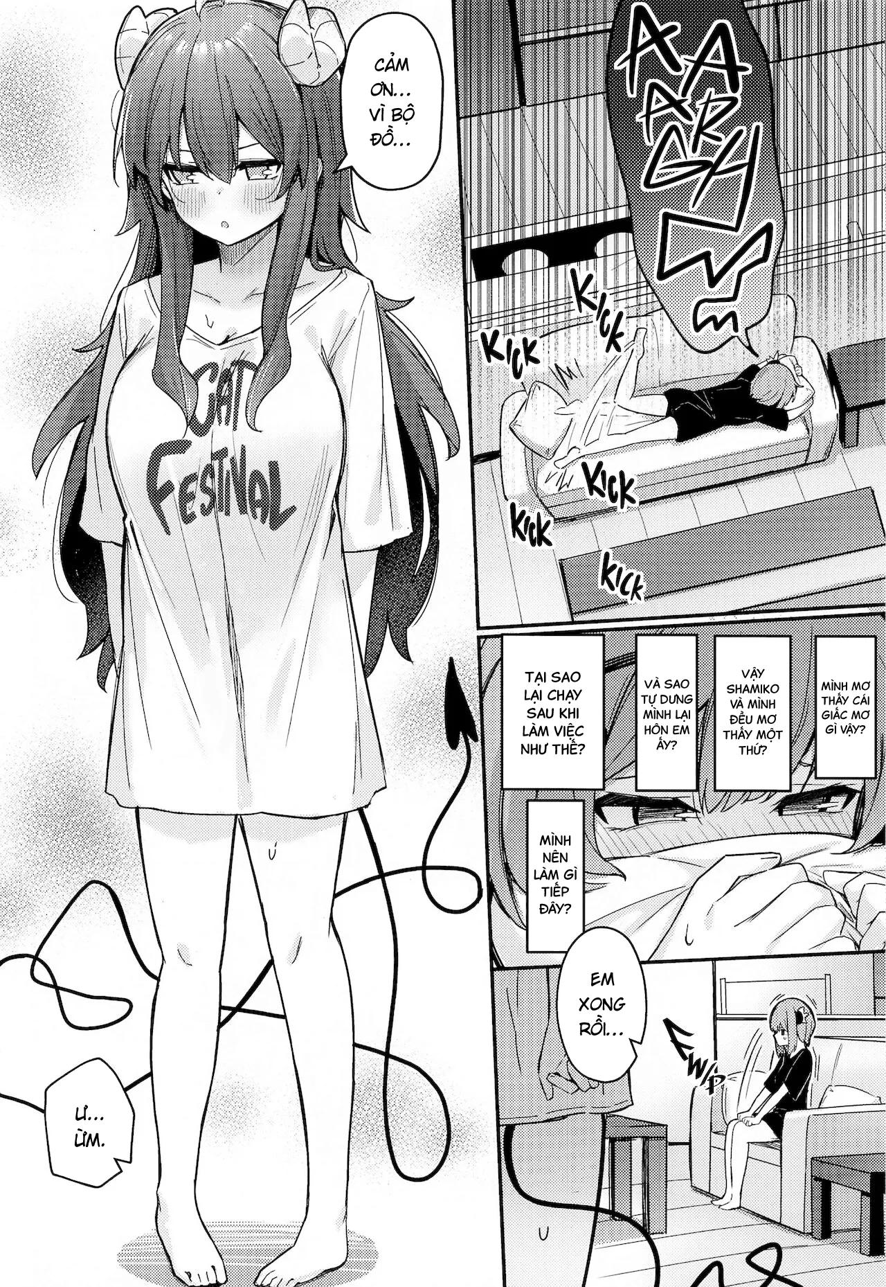 HentaiVN.net - Ảnh 16 - Câu chuyện về nữ quỷ [まぞくのうすい書; The Demon Girl's Thin Book] - Oneshot