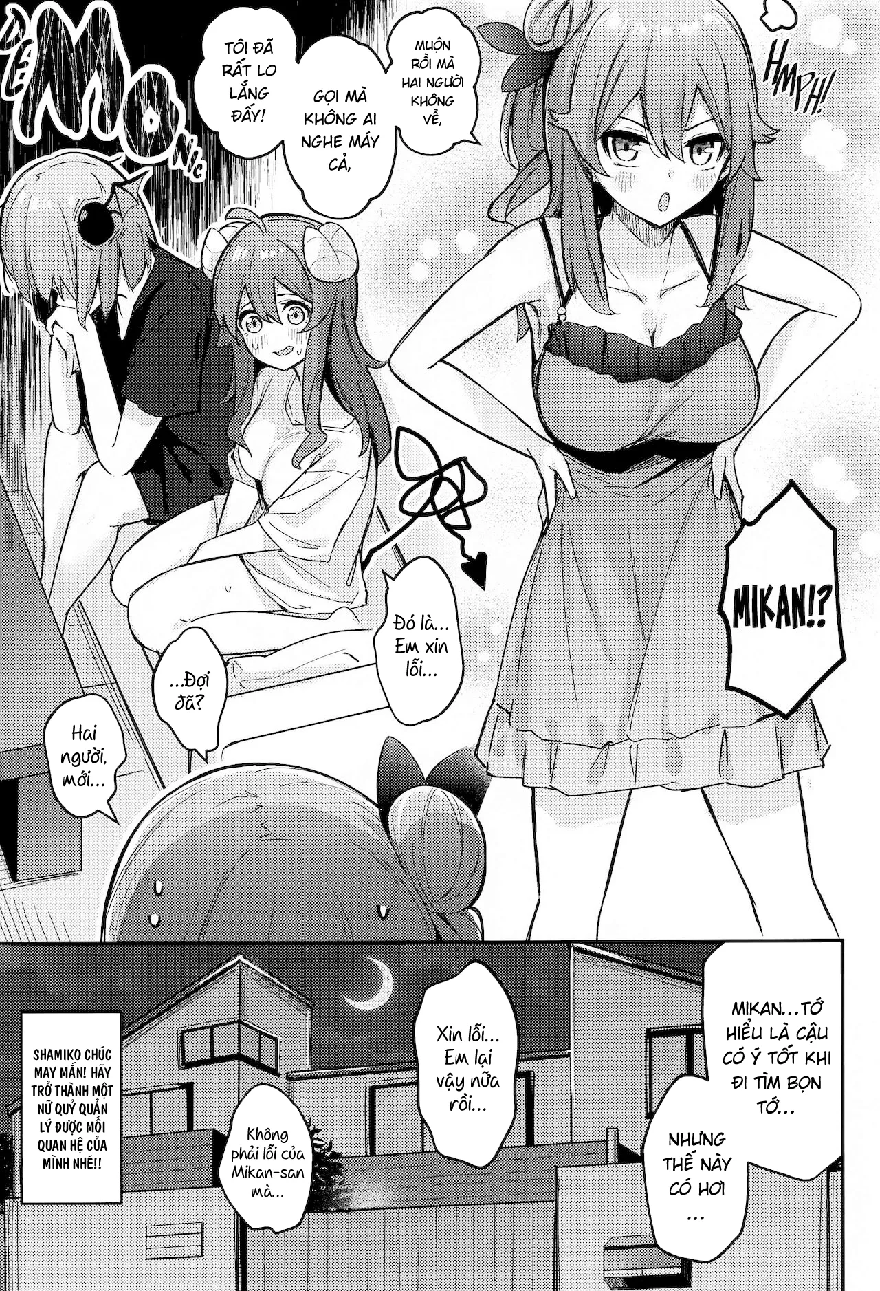 HentaiVN.net - Ảnh 35 - Câu chuyện về nữ quỷ [まぞくのうすい書; The Demon Girl's Thin Book] - Oneshot
