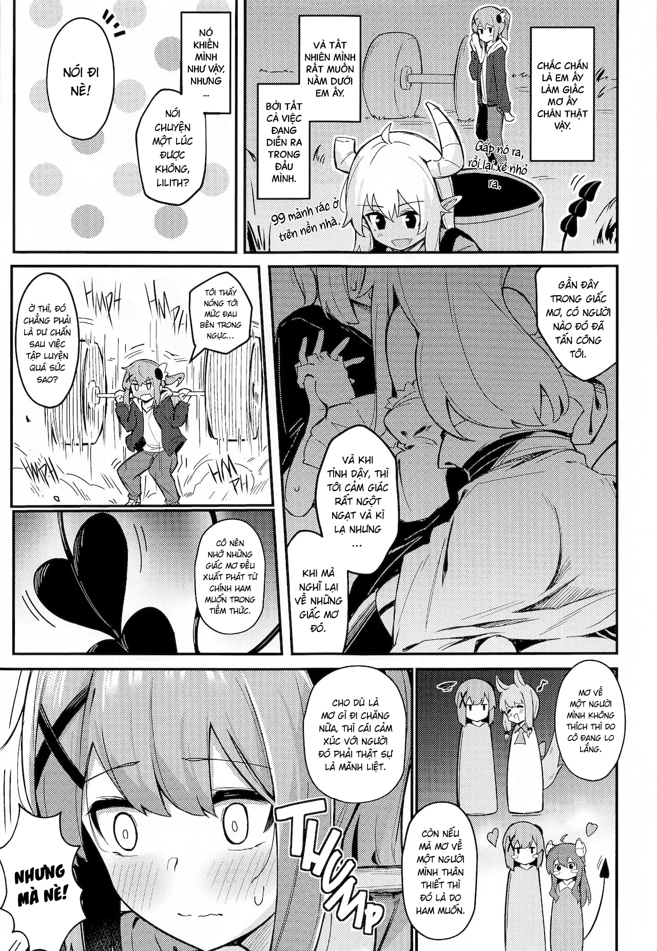 HentaiVN.net - Ảnh 7 - Câu chuyện về nữ quỷ [まぞくのうすい書; The Demon Girl's Thin Book] - Oneshot