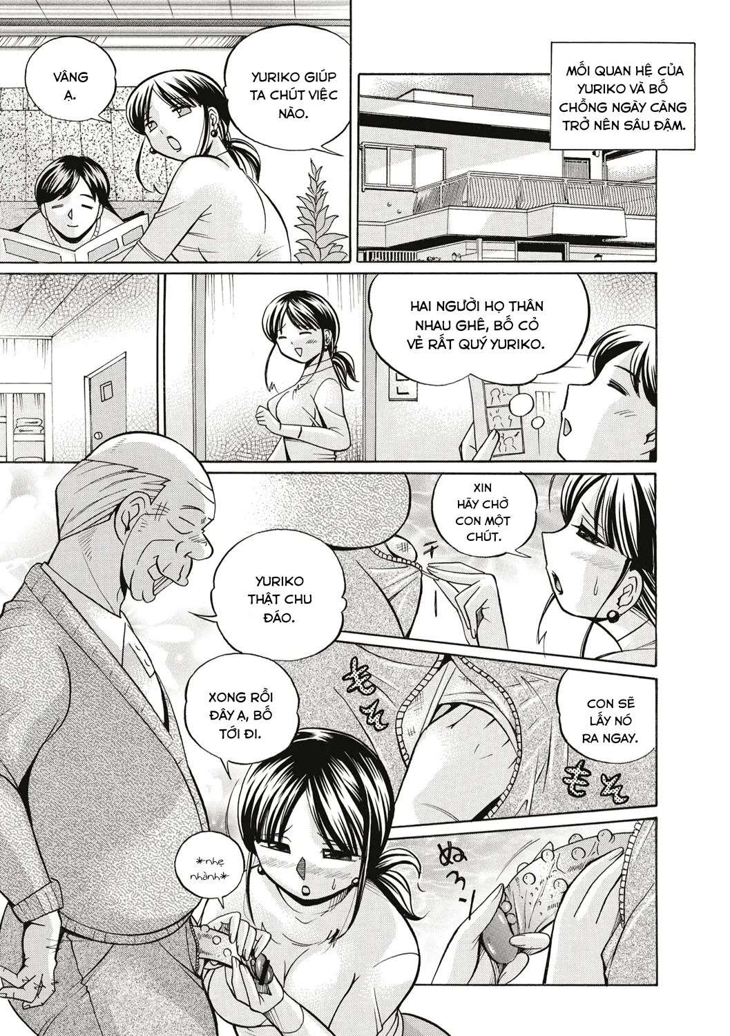 HentaiVN.net - Ảnh 10 - yuriko và bố chồng [Gichichi~Yuriko~] - Chap6