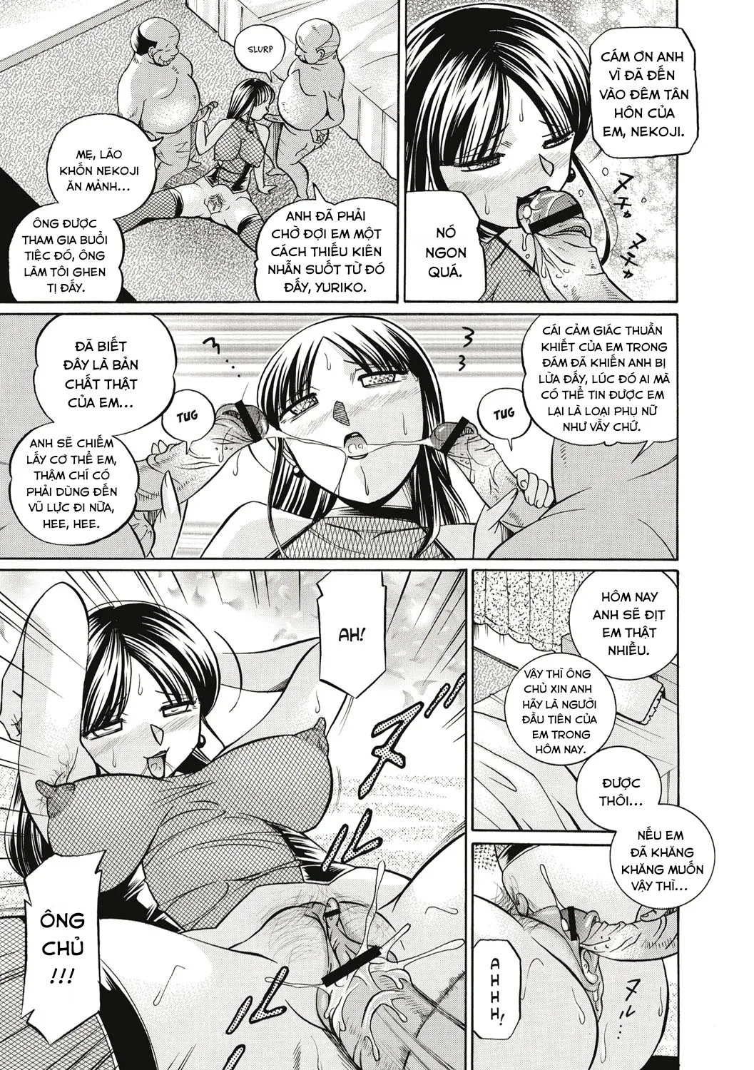 HentaiVN.net - Ảnh 8 - yuriko và bố chồng [Gichichi~Yuriko~] - Chap7