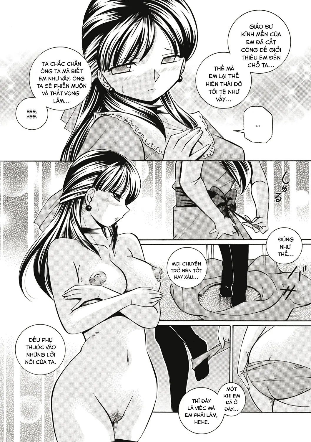 HentaiVN.net - Ảnh 5 - yuriko và bố chồng [Gichichi~Yuriko~] - Chap8