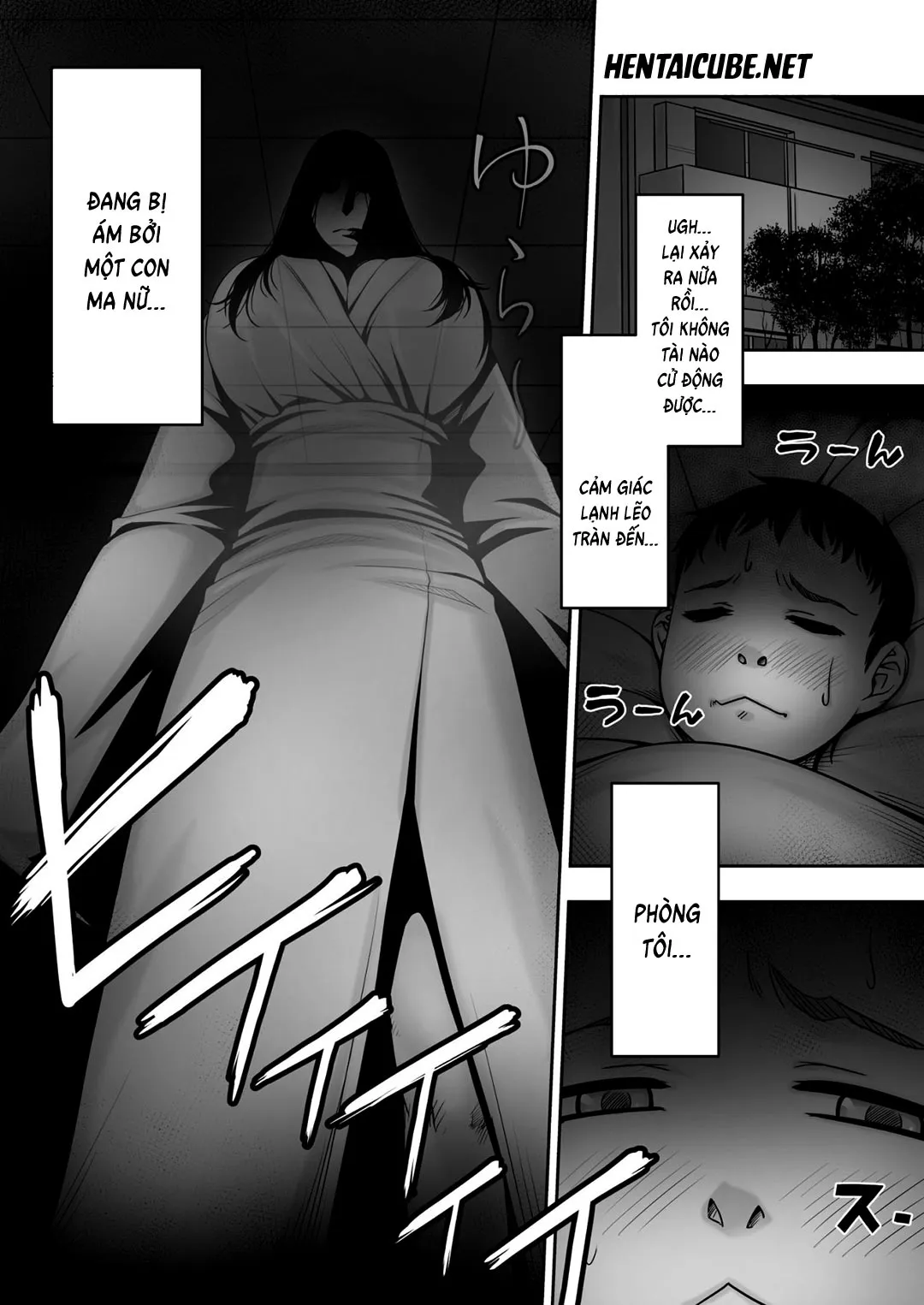 HentaiVN.net - Ảnh 3 - Cậu trai tân đụ ma nữ ám phòng mình [Doutei Ga Heya Ni Toritsuite Iru Onna Yuurei Ni Gyaku Kanashibari O Kaketa Kekka; The Results Of A Virgin Guy Fucking A Female Ghost That Haunts His Room] - Oneshot