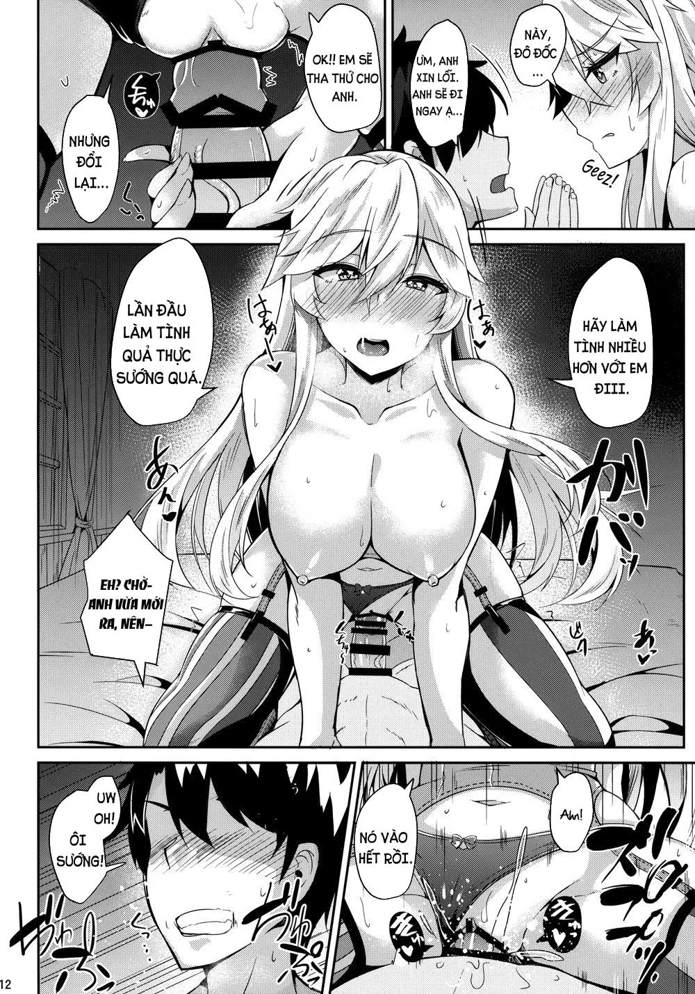 HentaiVN.net - Ảnh 13 - Anh đô đốc may mắn và cô người mẫu Mĩ [Wild sex with Iowa] - Oneshot
