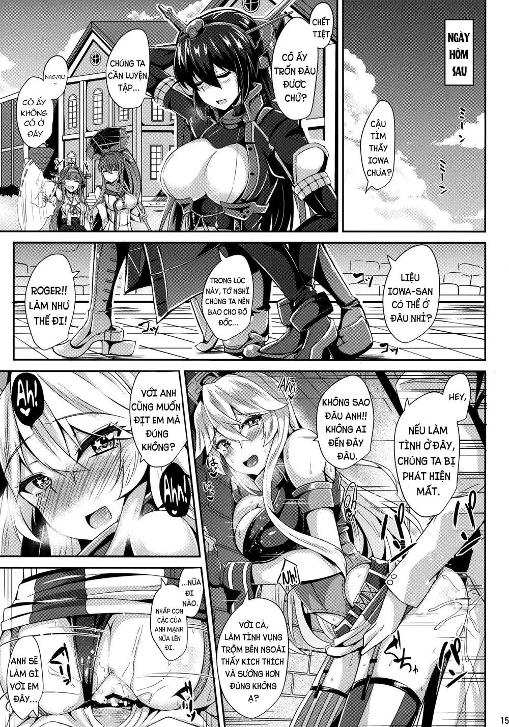 HentaiVN.net - Ảnh 16 - Anh đô đốc may mắn và cô người mẫu Mĩ [Wild sex with Iowa] - Oneshot