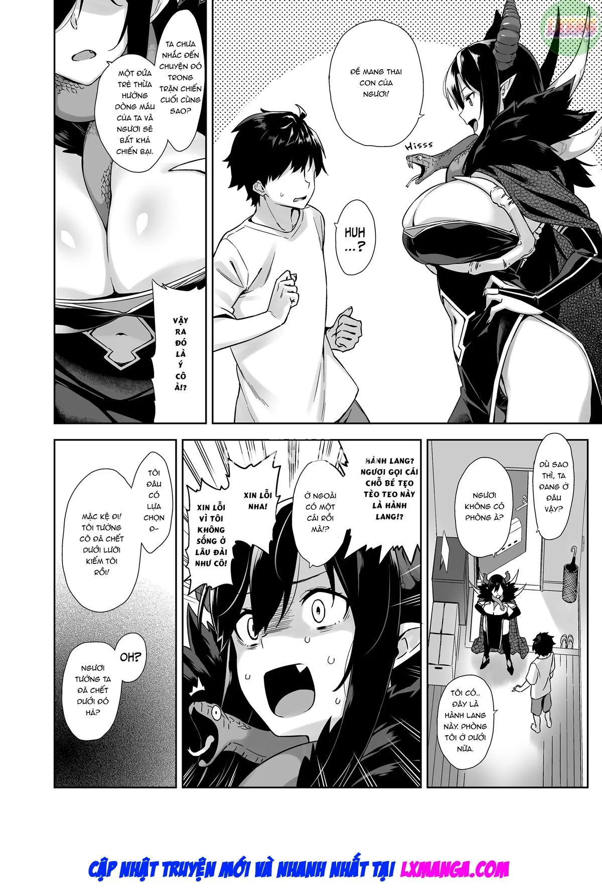 HentaiVN.net - Ảnh 10 - Oshikake Mao To Gouin Nama Hame Seikatsu [My Sex-Crazed Life With the Insatiable Demon Queen] - Oneshot