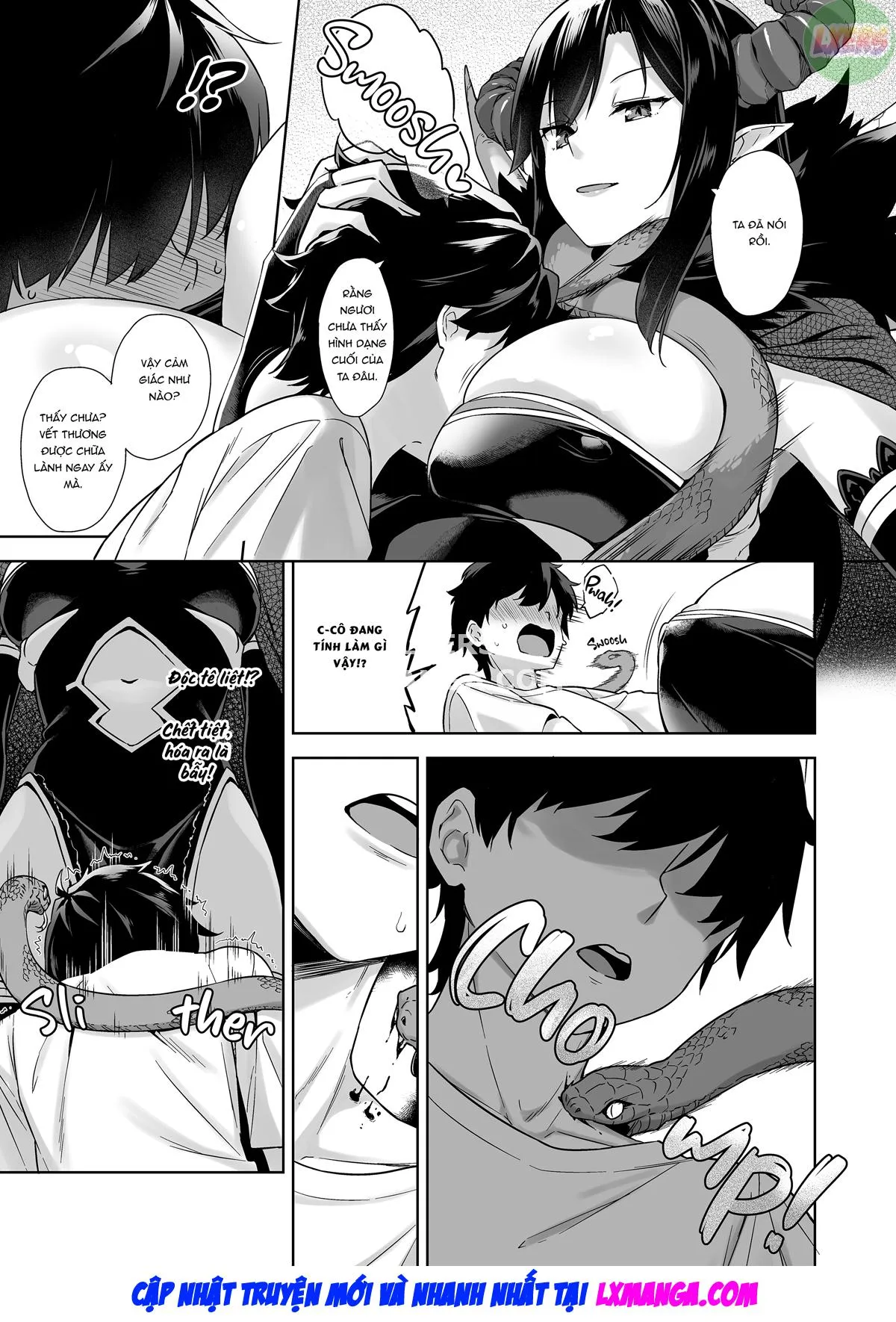 HentaiVN.net - Ảnh 11 - Oshikake Mao To Gouin Nama Hame Seikatsu [My Sex-Crazed Life With the Insatiable Demon Queen] - Oneshot