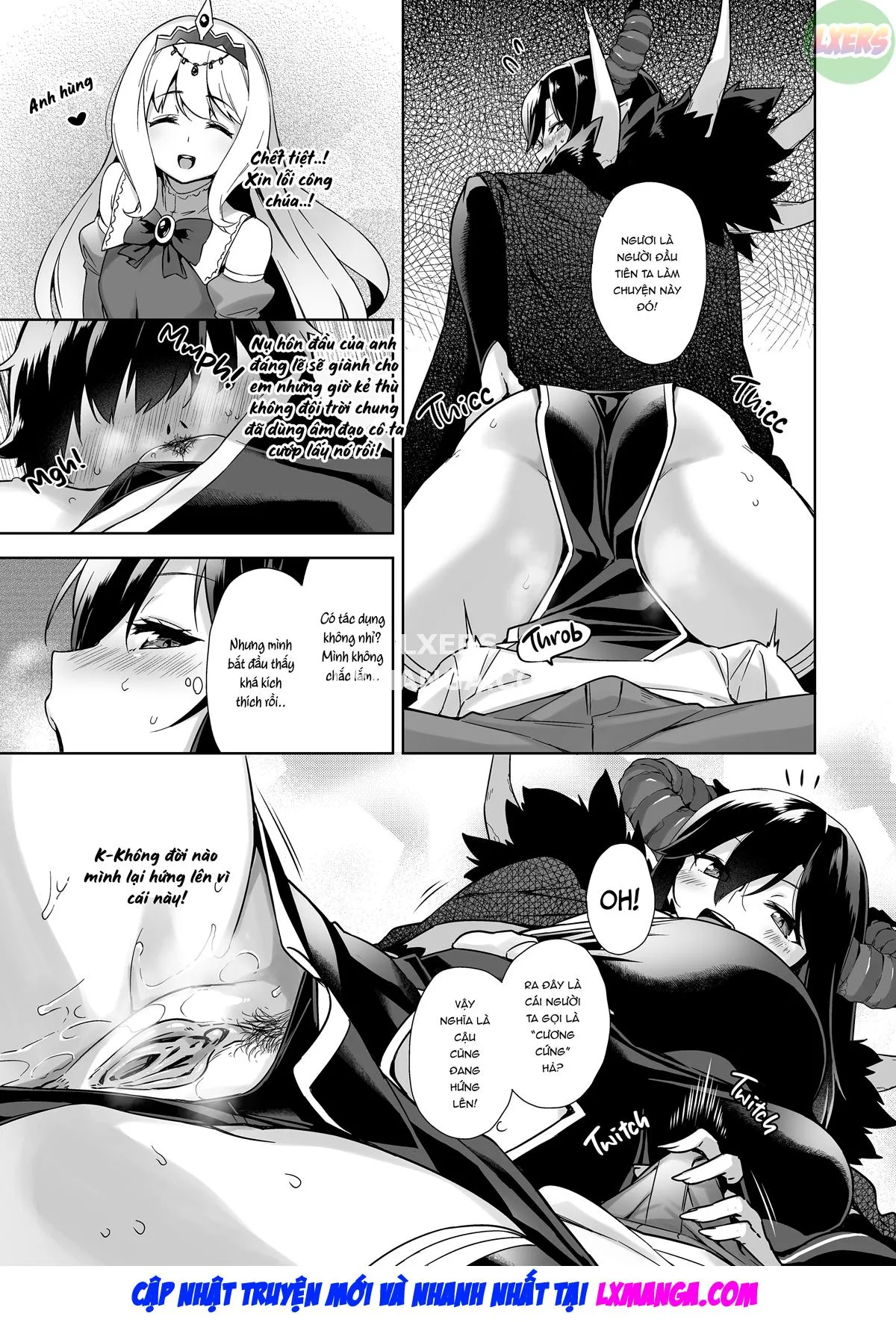 HentaiVN.net - Ảnh 13 - Oshikake Mao To Gouin Nama Hame Seikatsu [My Sex-Crazed Life With the Insatiable Demon Queen] - Oneshot