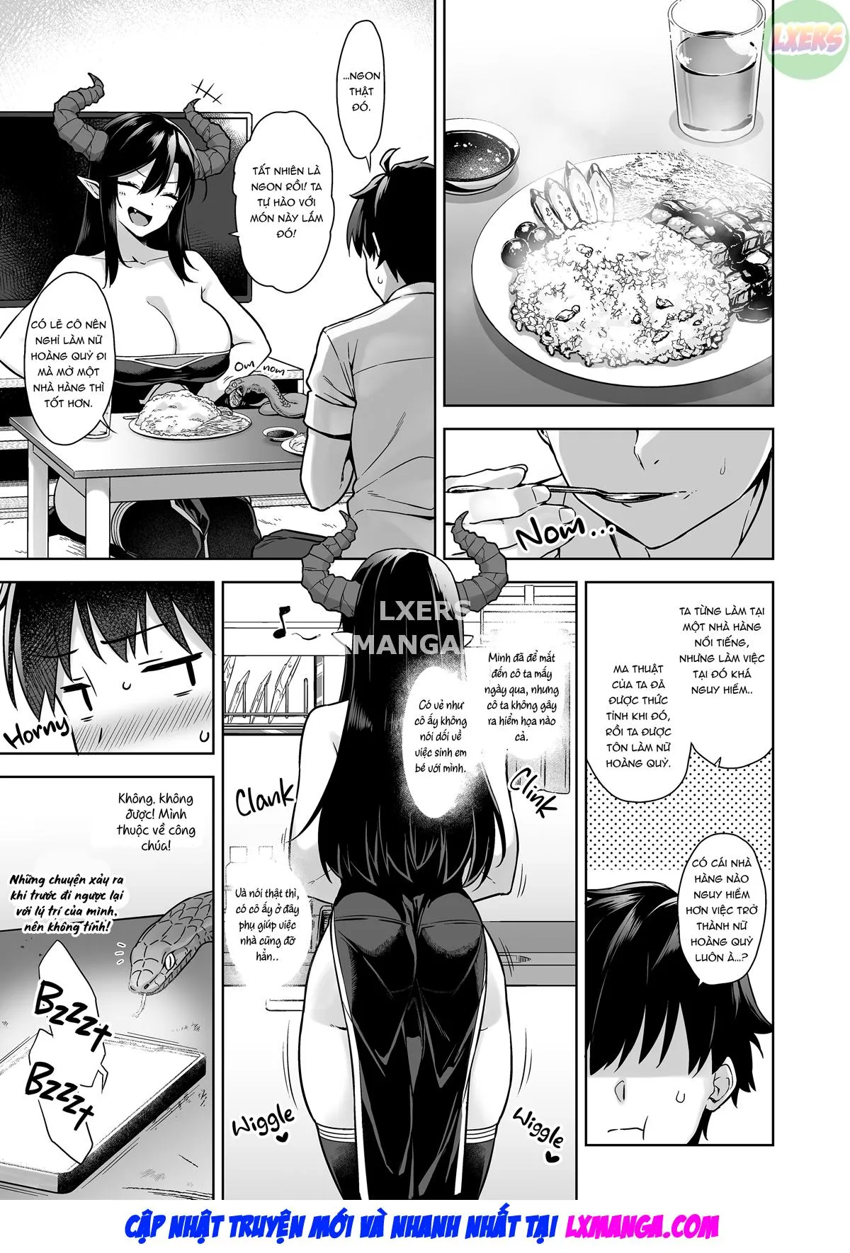 HentaiVN.net - Ảnh 25 - Oshikake Mao To Gouin Nama Hame Seikatsu [My Sex-Crazed Life With the Insatiable Demon Queen] - Oneshot