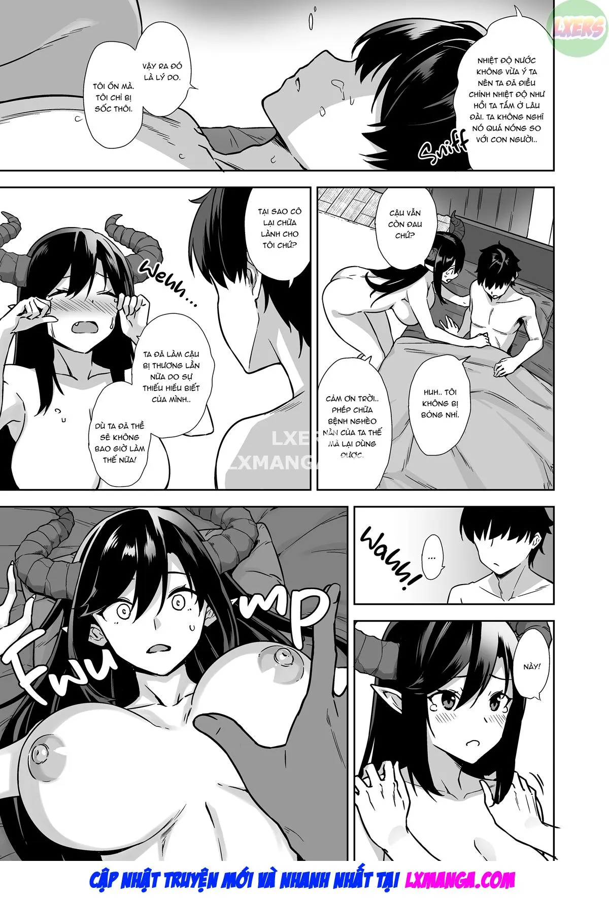 HentaiVN.net - Ảnh 29 - Oshikake Mao To Gouin Nama Hame Seikatsu [My Sex-Crazed Life With the Insatiable Demon Queen] - Oneshot
