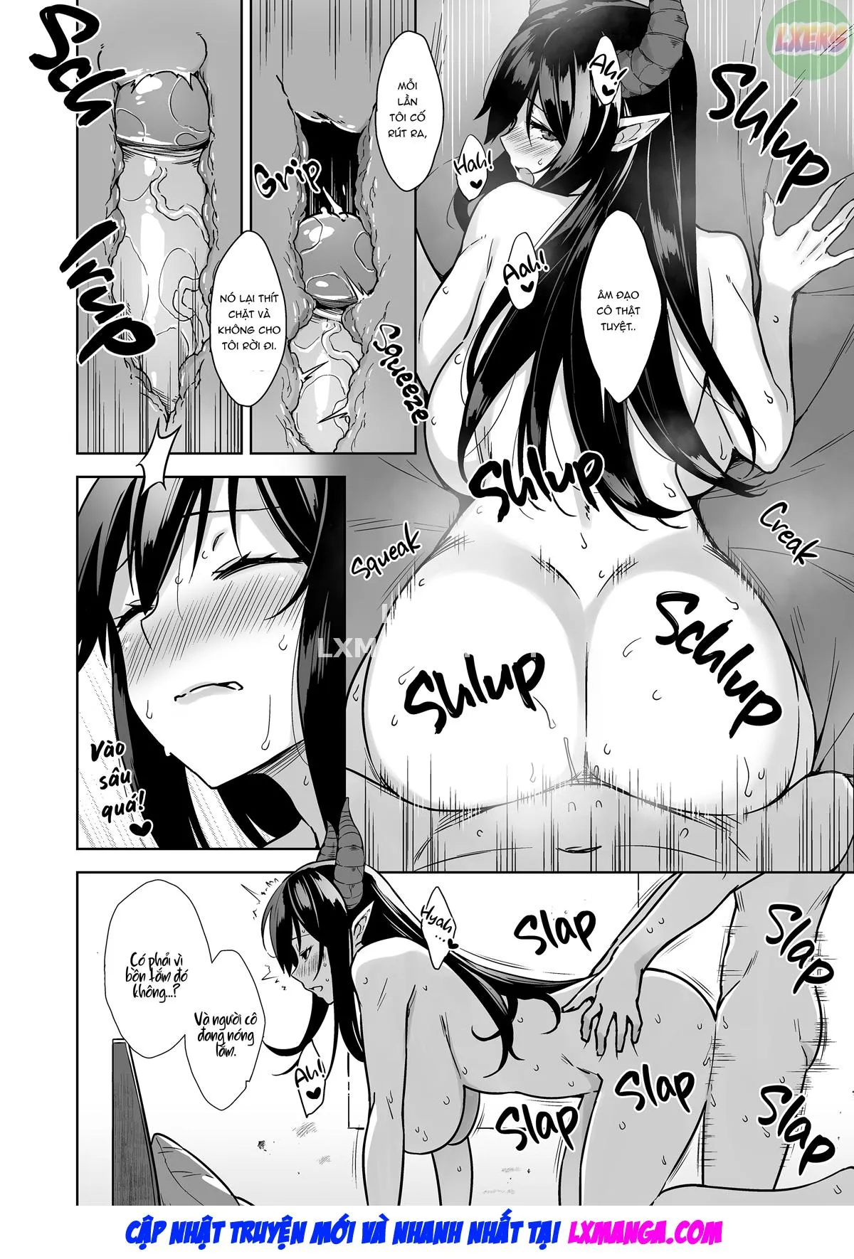 HentaiVN.net - Ảnh 32 - Oshikake Mao To Gouin Nama Hame Seikatsu [My Sex-Crazed Life With the Insatiable Demon Queen] - Oneshot