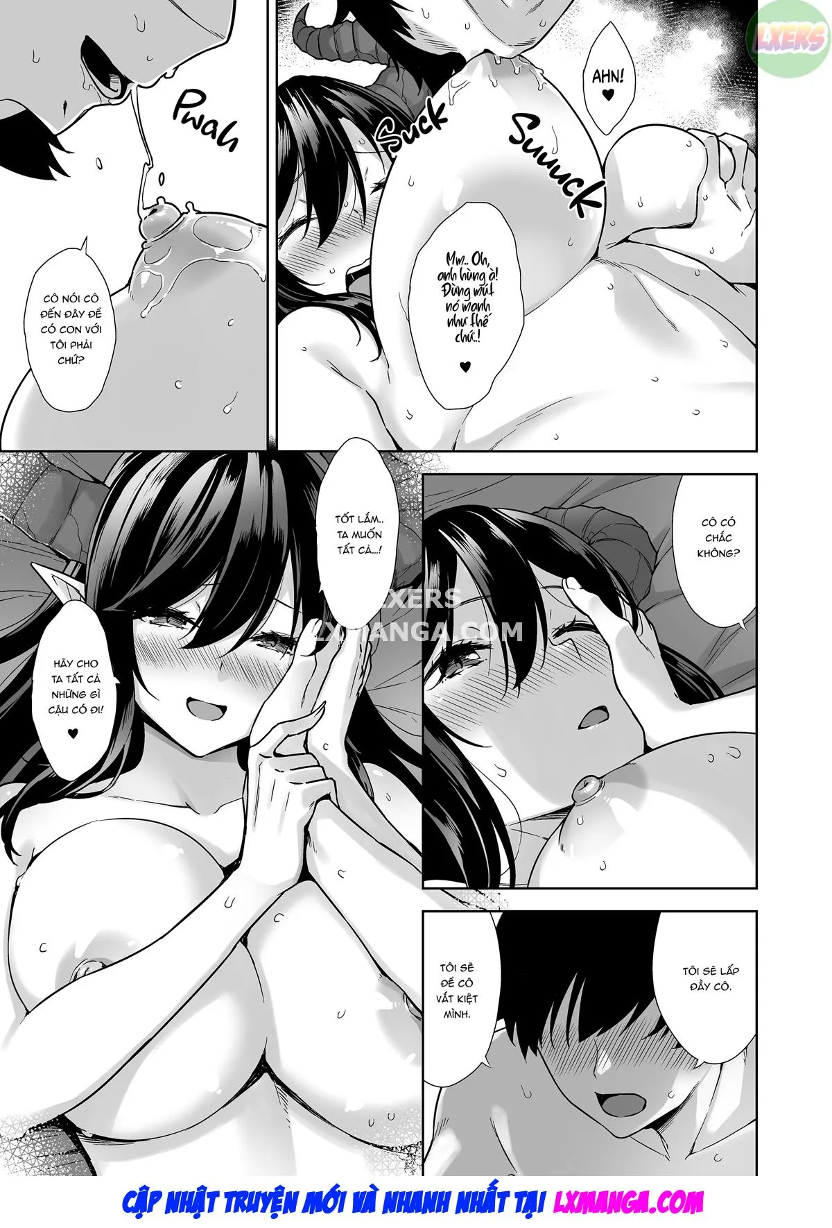 HentaiVN.net - Ảnh 35 - Oshikake Mao To Gouin Nama Hame Seikatsu [My Sex-Crazed Life With the Insatiable Demon Queen] - Oneshot