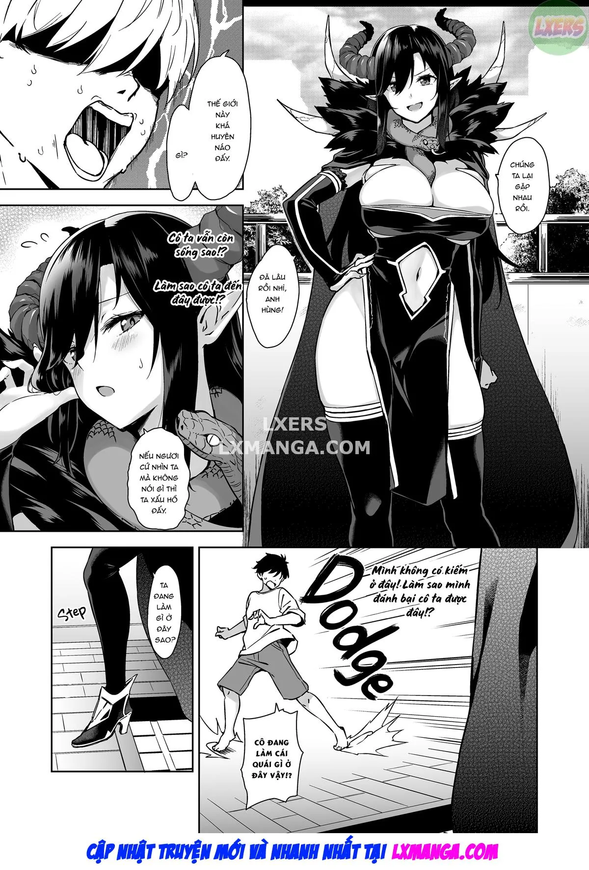 HentaiVN.net - Ảnh 9 - Oshikake Mao To Gouin Nama Hame Seikatsu [My Sex-Crazed Life With the Insatiable Demon Queen] - Oneshot