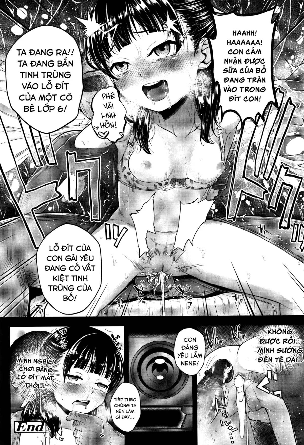 HentaiVN.net - Ảnh 33 - Bố ơi, hãy cố lên! [Cheer Up, Daddy!; Genki Wo Dashite!; Mesugaki dakedo Hatsuiku Ii node Semen Kyouiku Shitemita.] - Oneshot