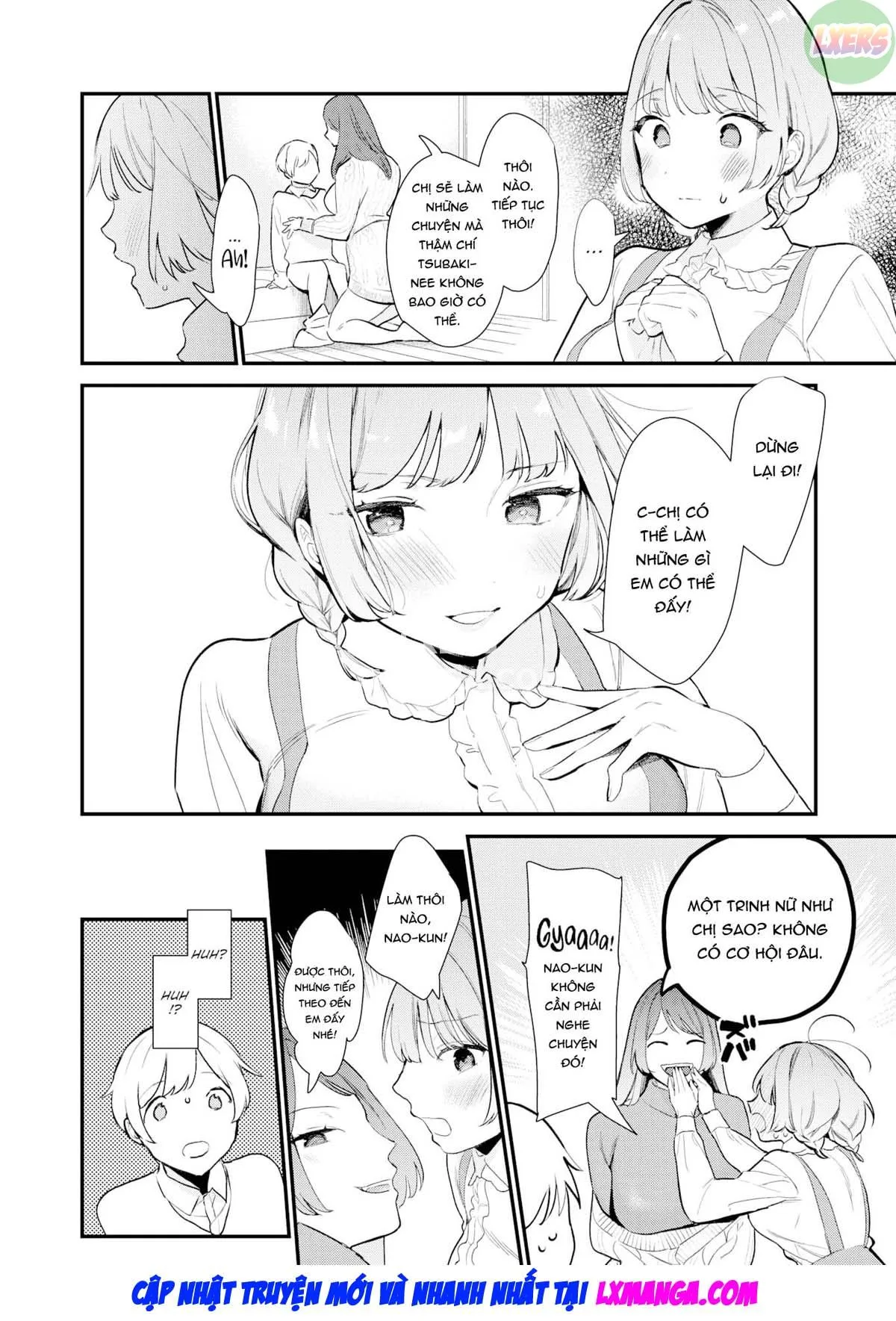 HentaiVN.net - Ảnh 10 - Không thoát được hai chị gái - Oneshot