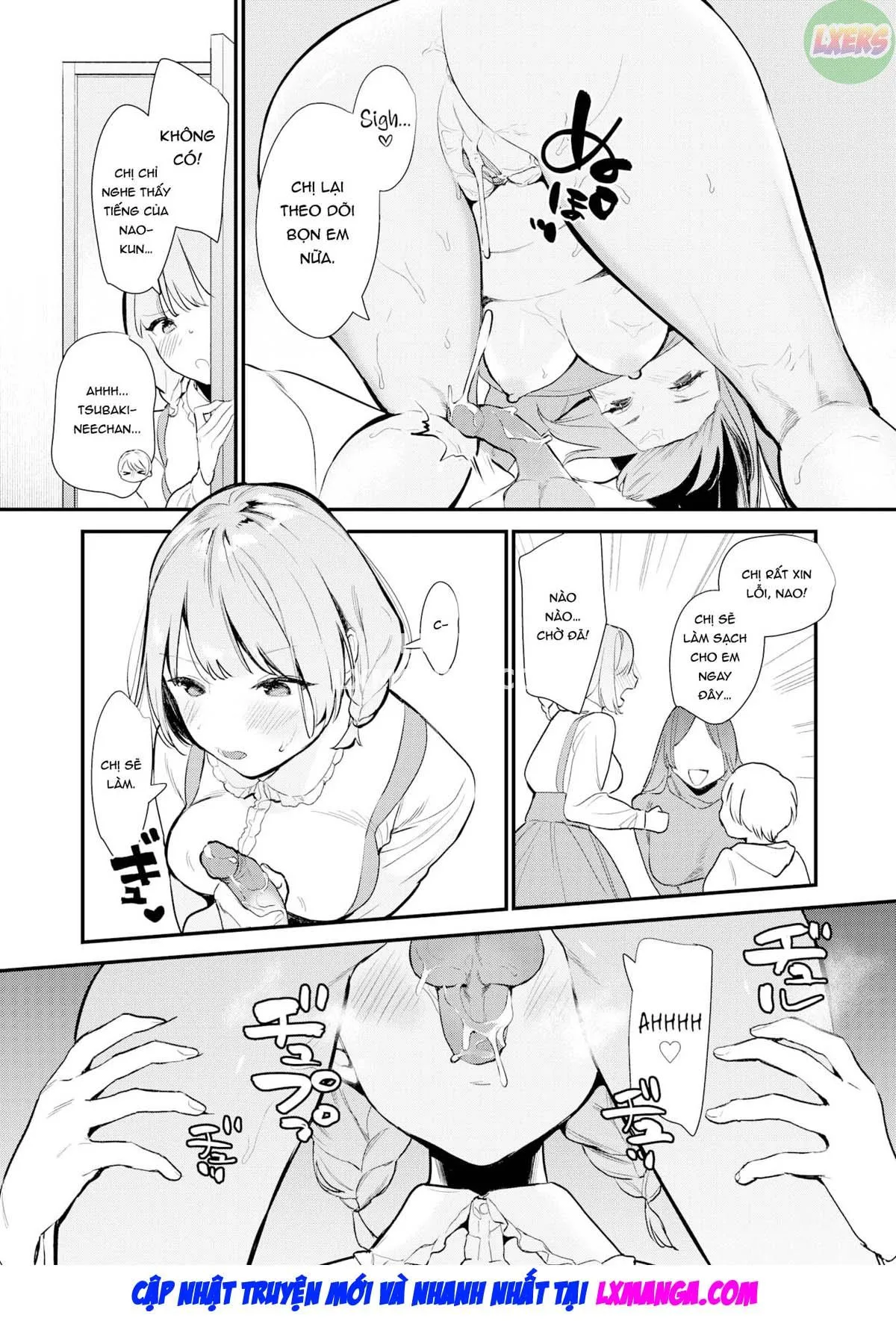 HentaiVN.net - Ảnh 16 - Không thoát được hai chị gái - Oneshot