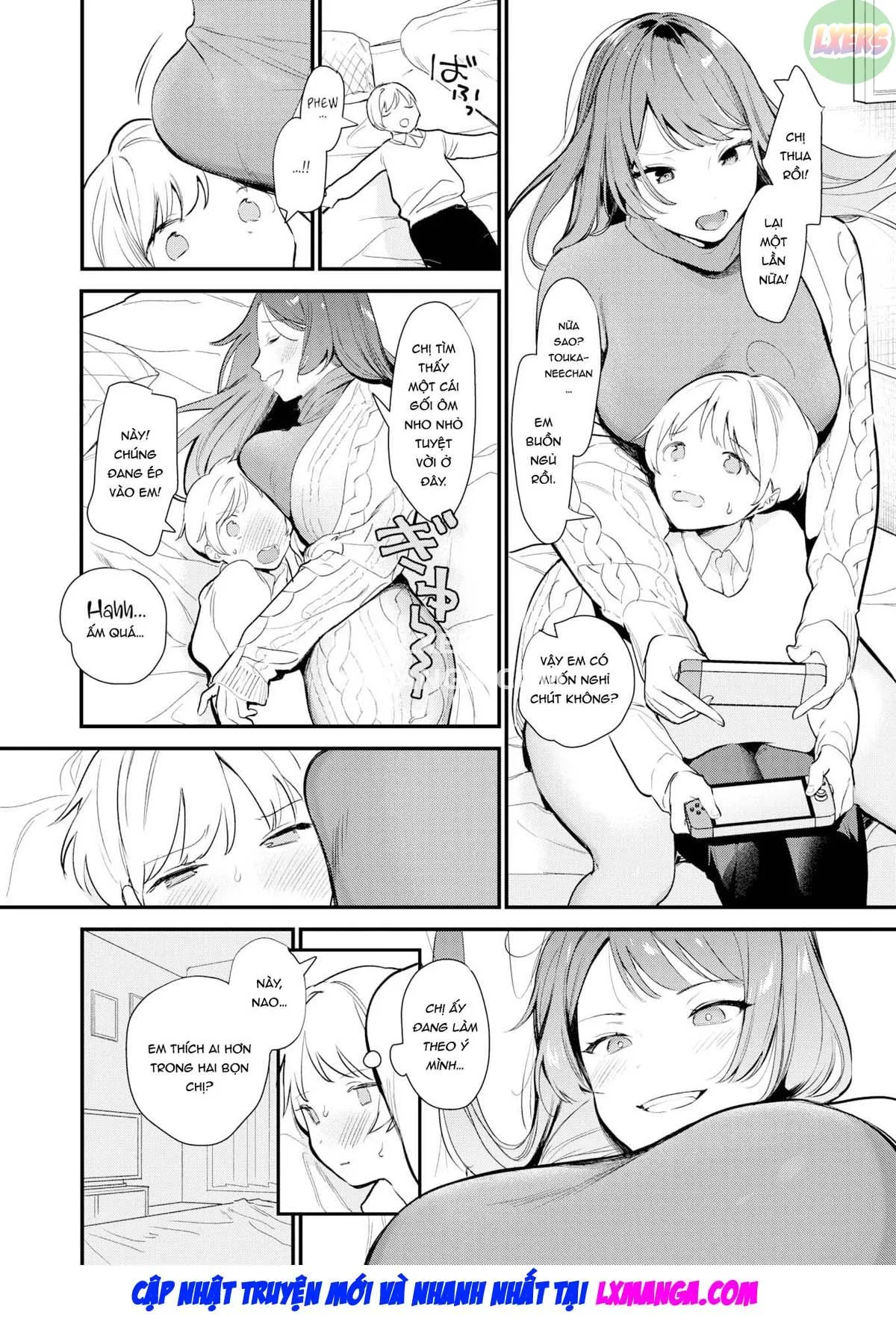 HentaiVN.net - Ảnh 6 - Không thoát được hai chị gái - Oneshot