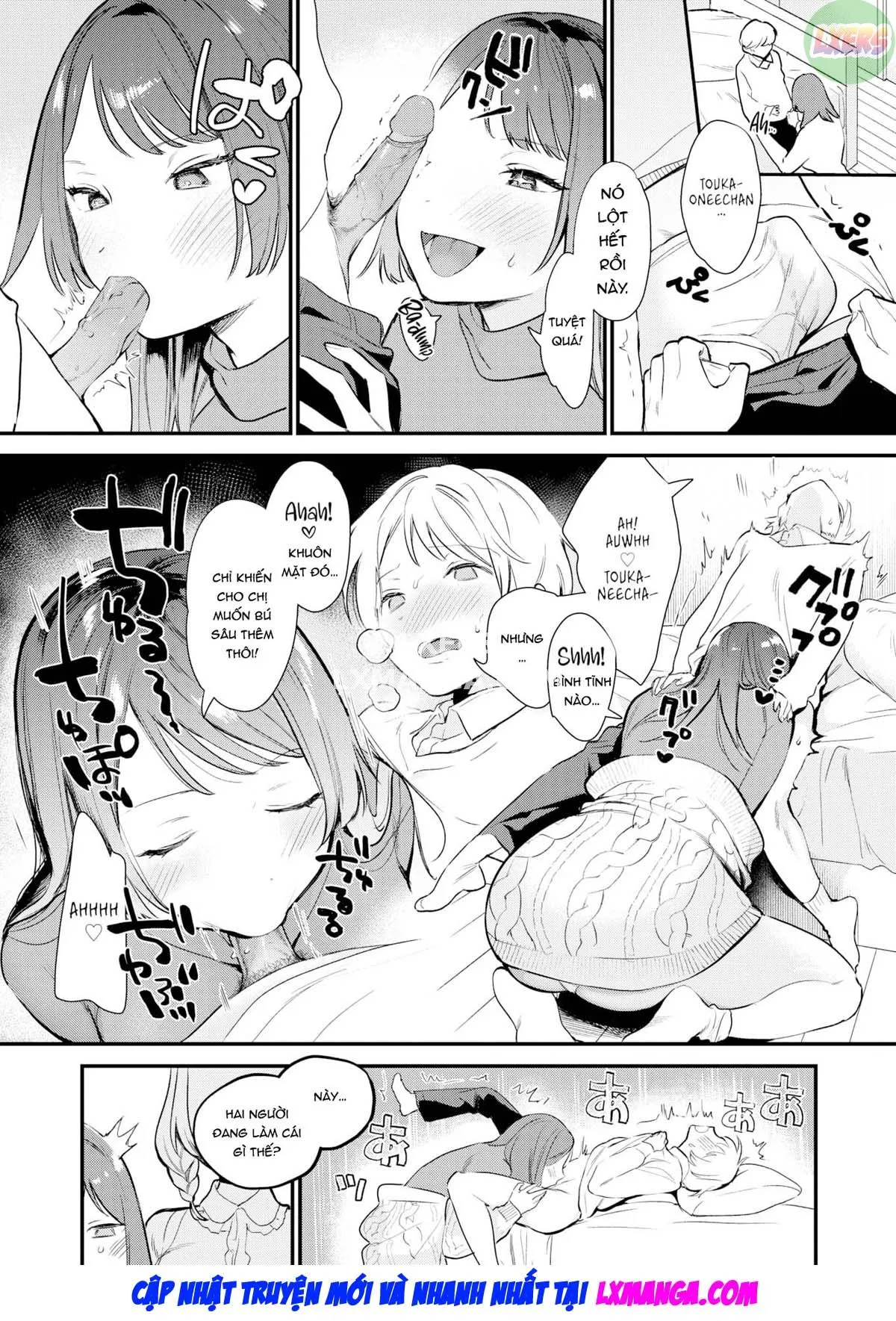 HentaiVN.net - Ảnh 8 - Không thoát được hai chị gái - Oneshot