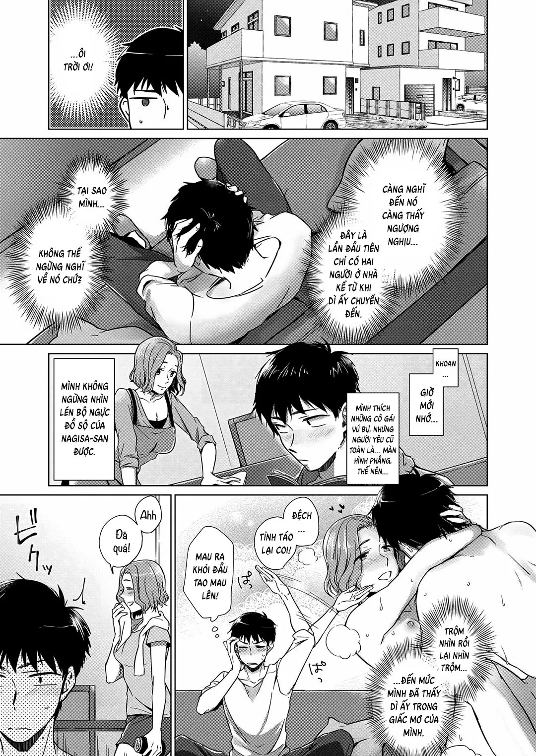 HentaiVN.net - Ảnh 4 - Mẹ kế khi say [Nonde Nomarete; Drink and swallow] - Oneshot
