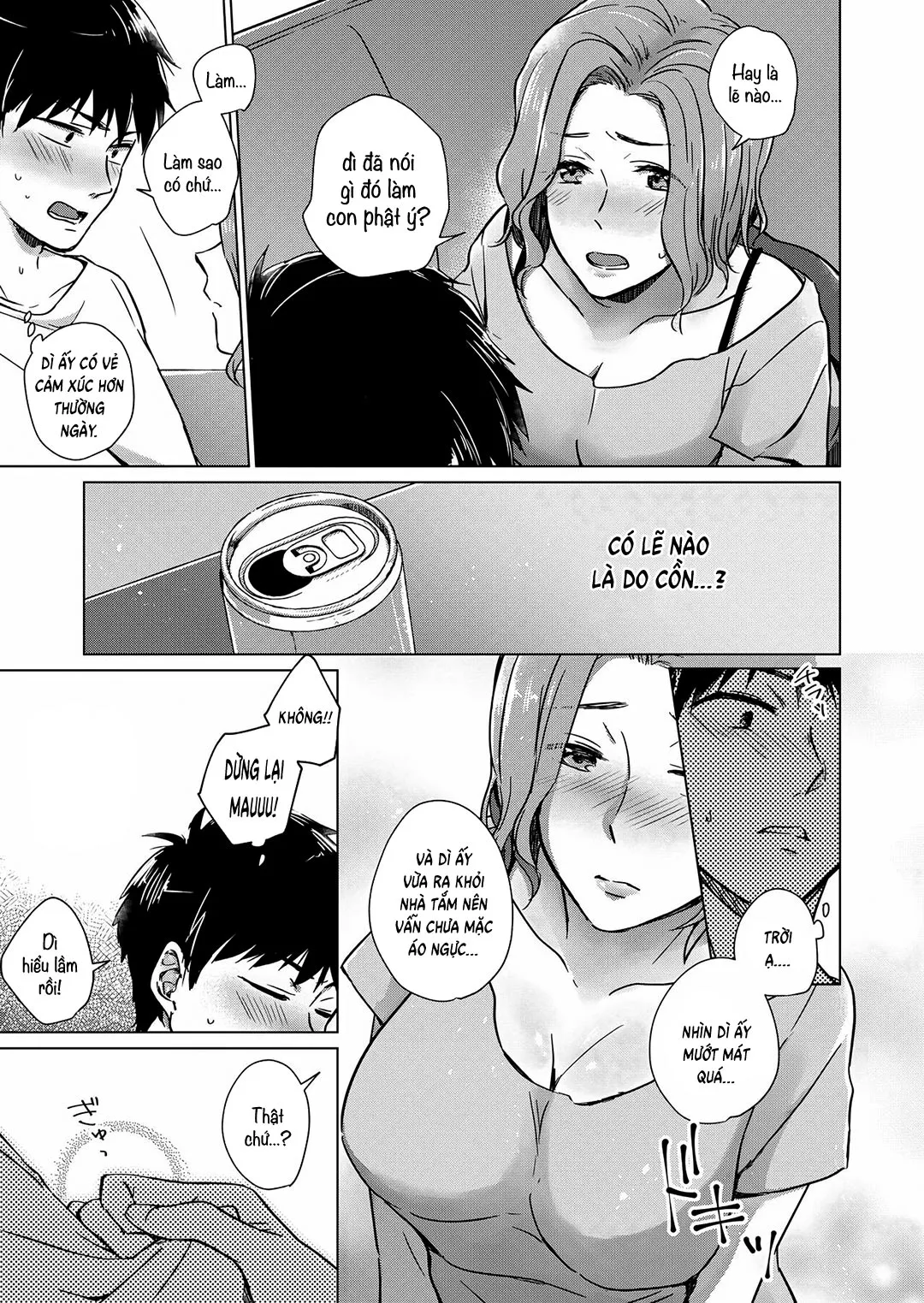 HentaiVN.net - Ảnh 6 - Mẹ kế khi say [Nonde Nomarete; Drink and swallow] - Oneshot