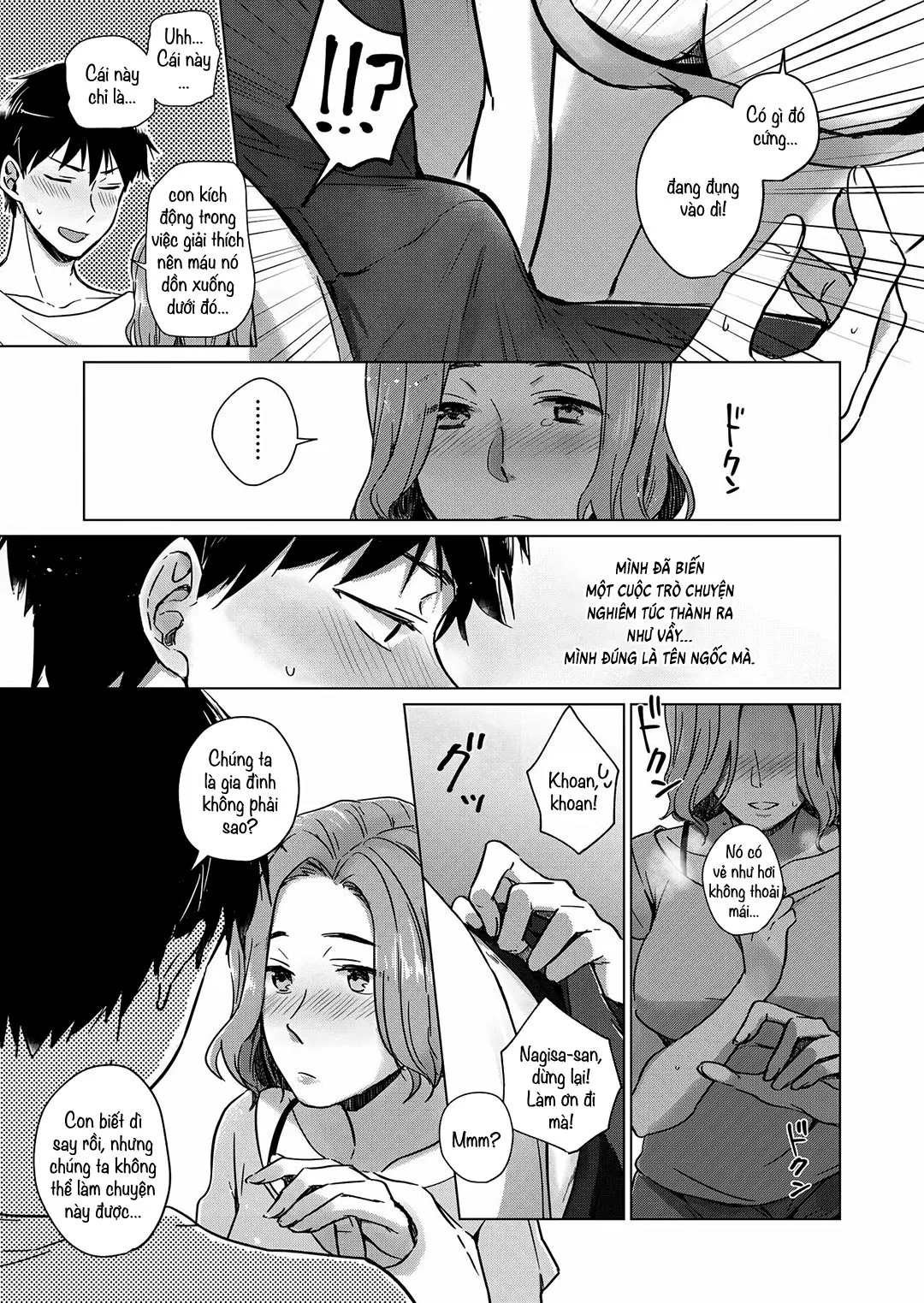 HentaiVN.net - Ảnh 8 - Mẹ kế khi say [Nonde Nomarete; Drink and swallow] - Oneshot
