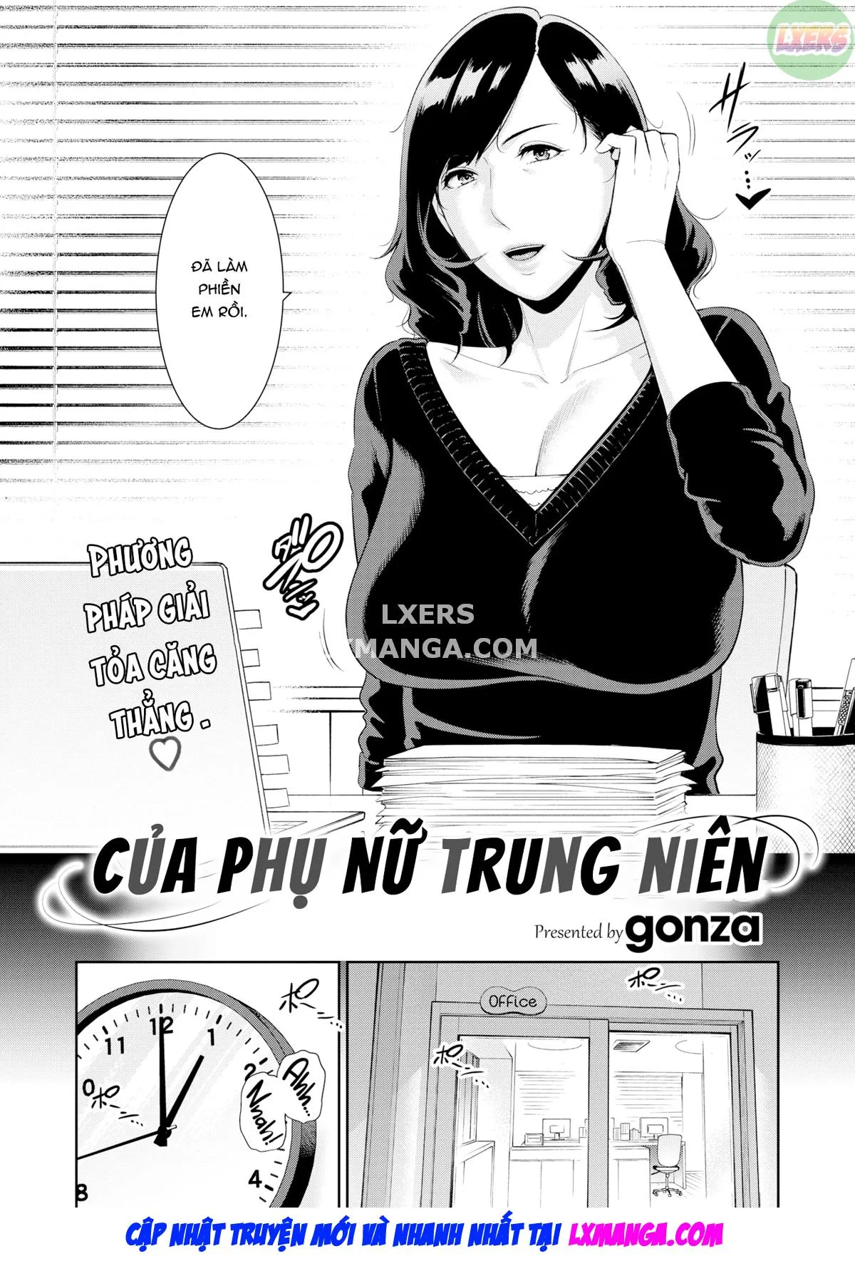 HentaiVN.net - Ảnh 5 - Phương pháp giải tỏa căng thẳng của phụ nữ trung niên - Oneshot
