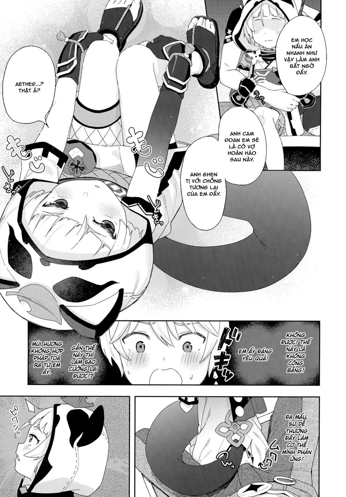 HentaiVN.net - Ảnh 6 - Em có vụng về không? [Setsu ja Dame ka?] - Làm xong bộ này tôi cũng đi ngủ đây, oáp~
