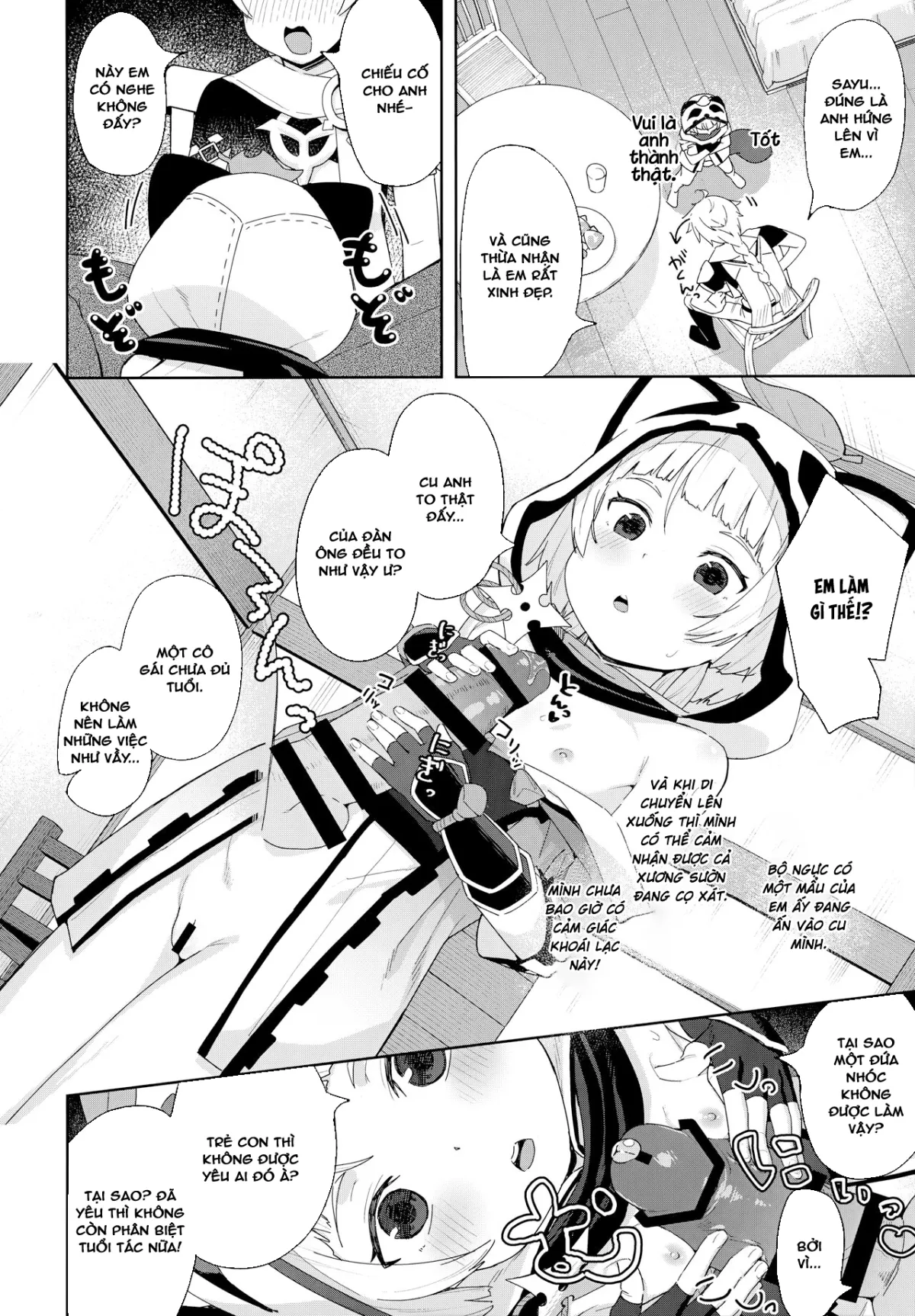 HentaiVN.net - Ảnh 9 - Em có vụng về không? [Setsu ja Dame ka?] - Làm xong bộ này tôi cũng đi ngủ đây, oáp~