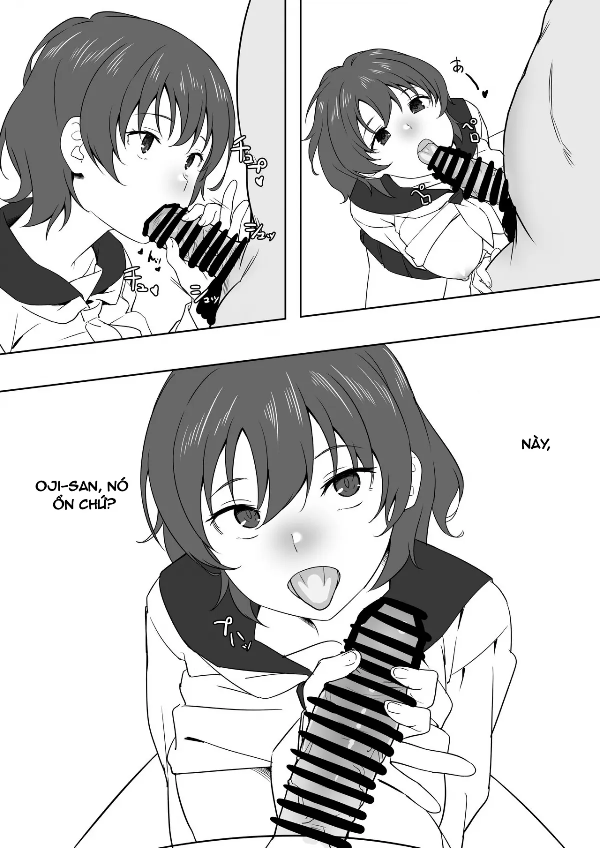 HentaiVN.net - Ảnh 4 - Nữ sinh và ông già [Schoolgirl and Old Man] - Oneshot