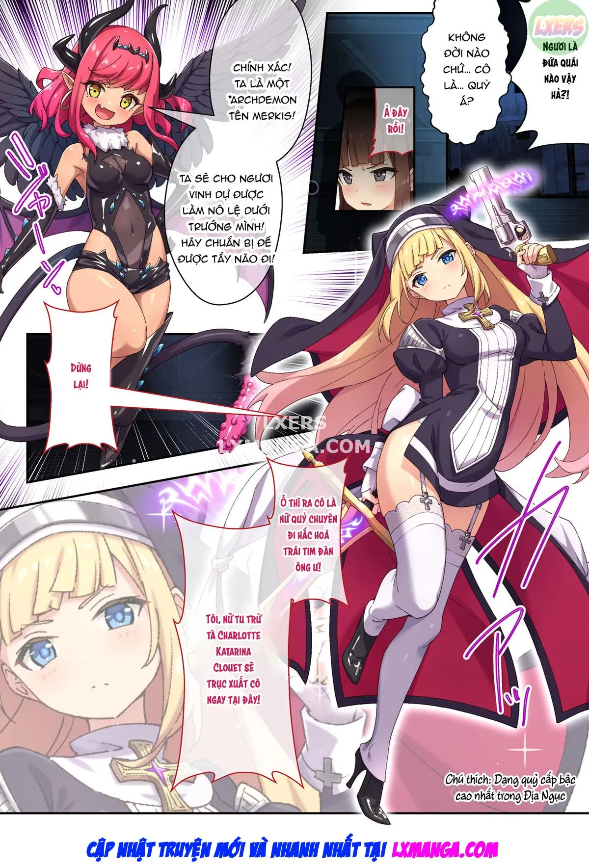 HentaiVN.net - Ảnh 6 - Nữ tu trừ tà Charlotte [Sister Charlotte The Exorcist ~Bodily Beast Purification] - Oneshot