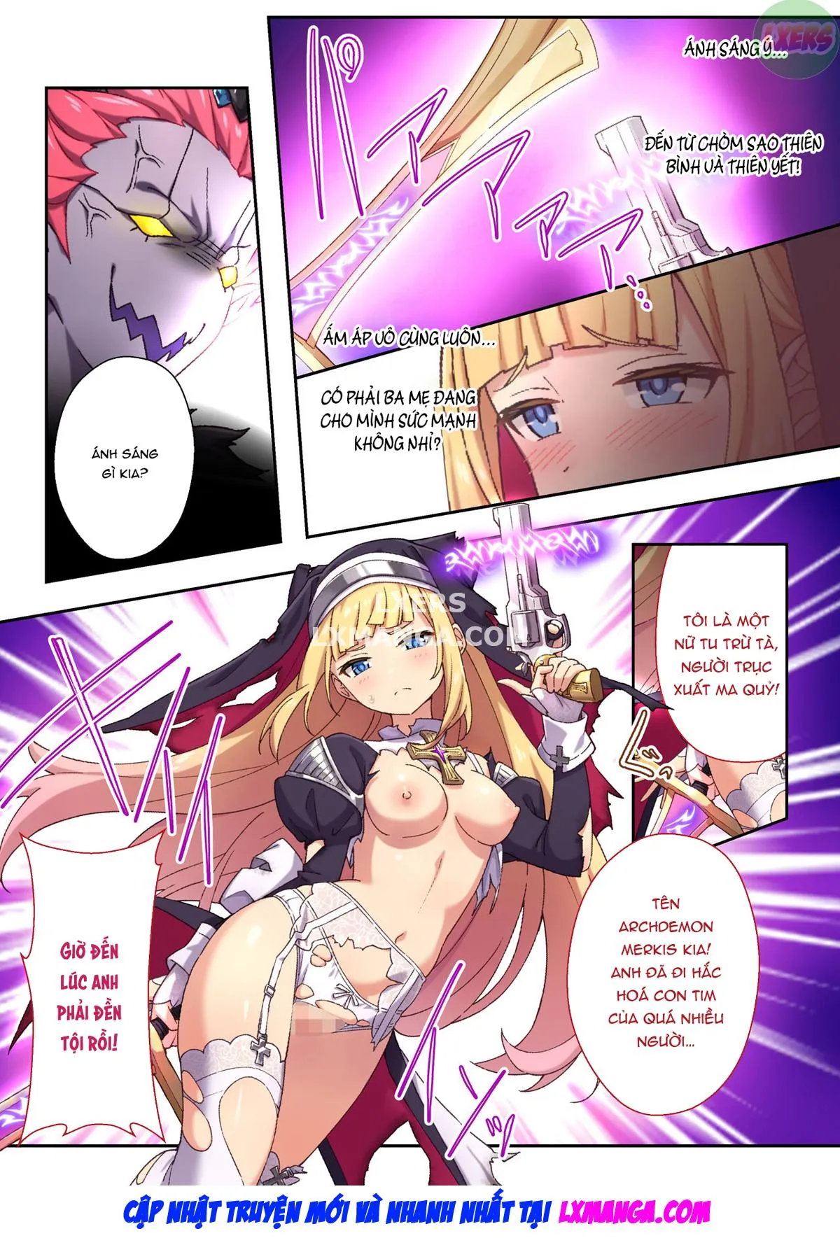 HentaiVN.net - Ảnh 50 - Nữ tu trừ tà Charlotte [Sister Charlotte The Exorcist ~Bodily Beast Purification] - Oneshot