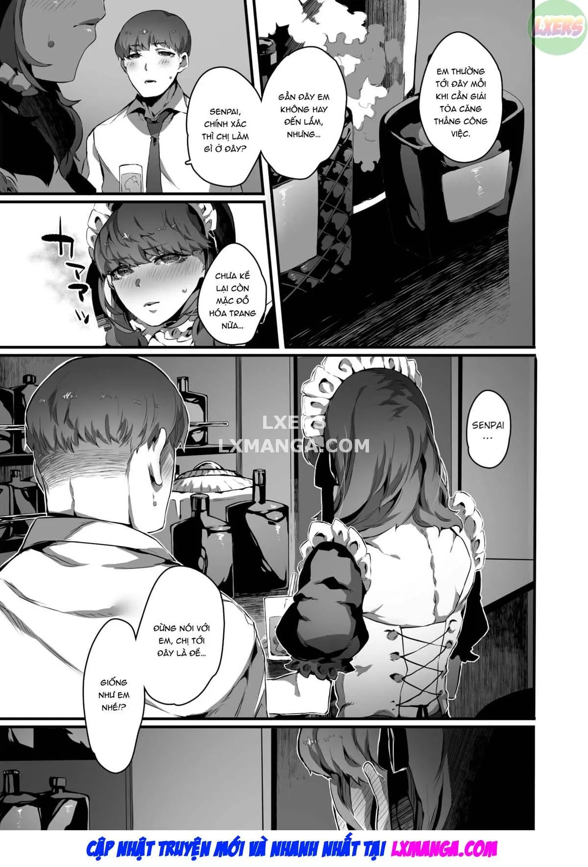 HentaiVN.net - Ảnh 10 - Mặt dễ thương của Senpai - Oneshot