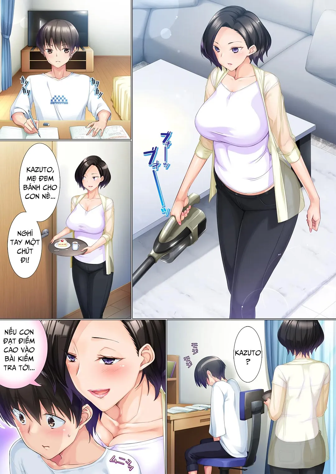 HentaiVN.net - Ảnh 19 - Cách mẹ thúc đẩy con trai [Deki Mama ~Kyouiku Mama Ga Issen O Koete Shimau Made~] - Oneshot