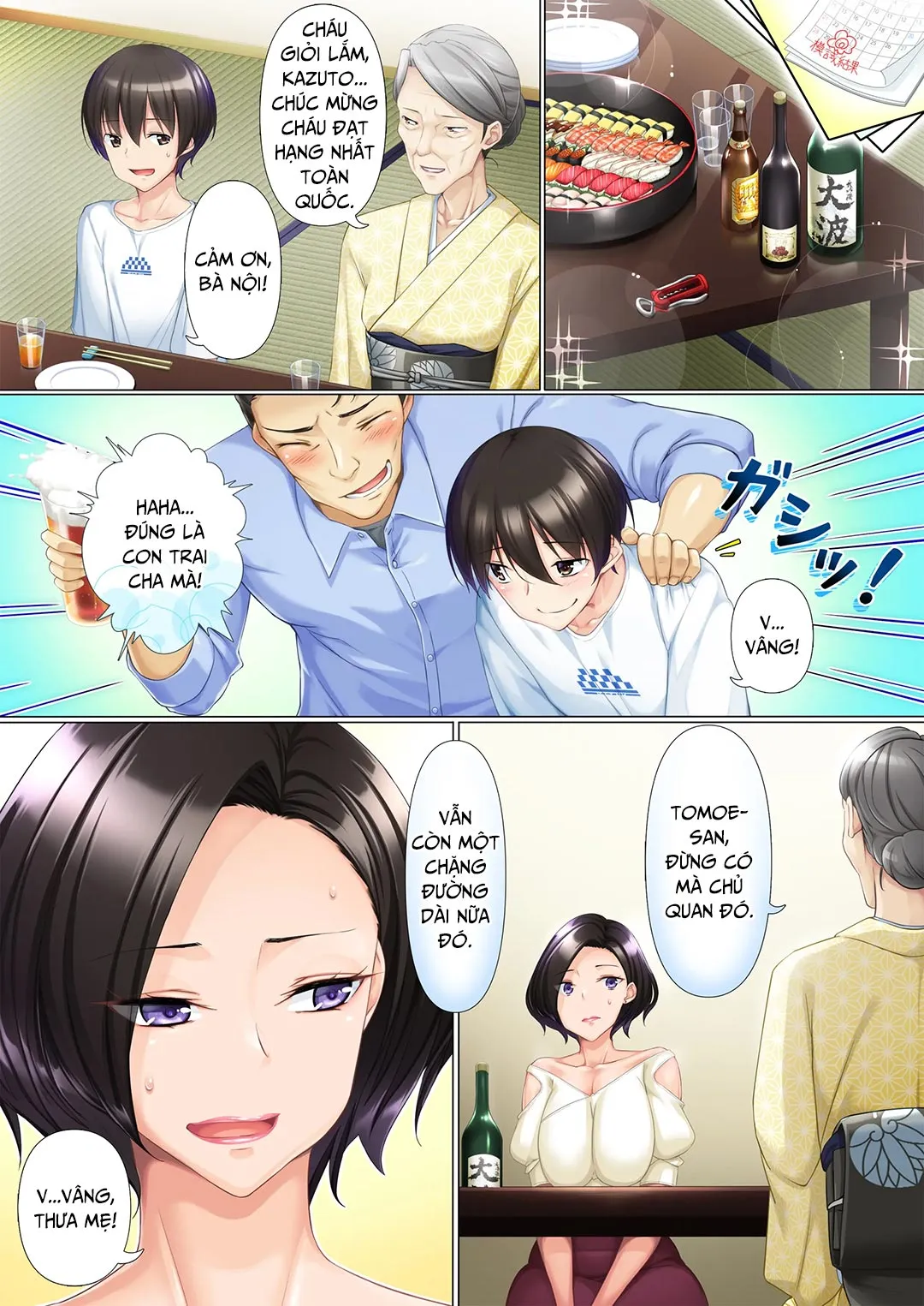 HentaiVN.net - Ảnh 28 - Cách mẹ thúc đẩy con trai [Deki Mama ~Kyouiku Mama Ga Issen O Koete Shimau Made~] - Oneshot