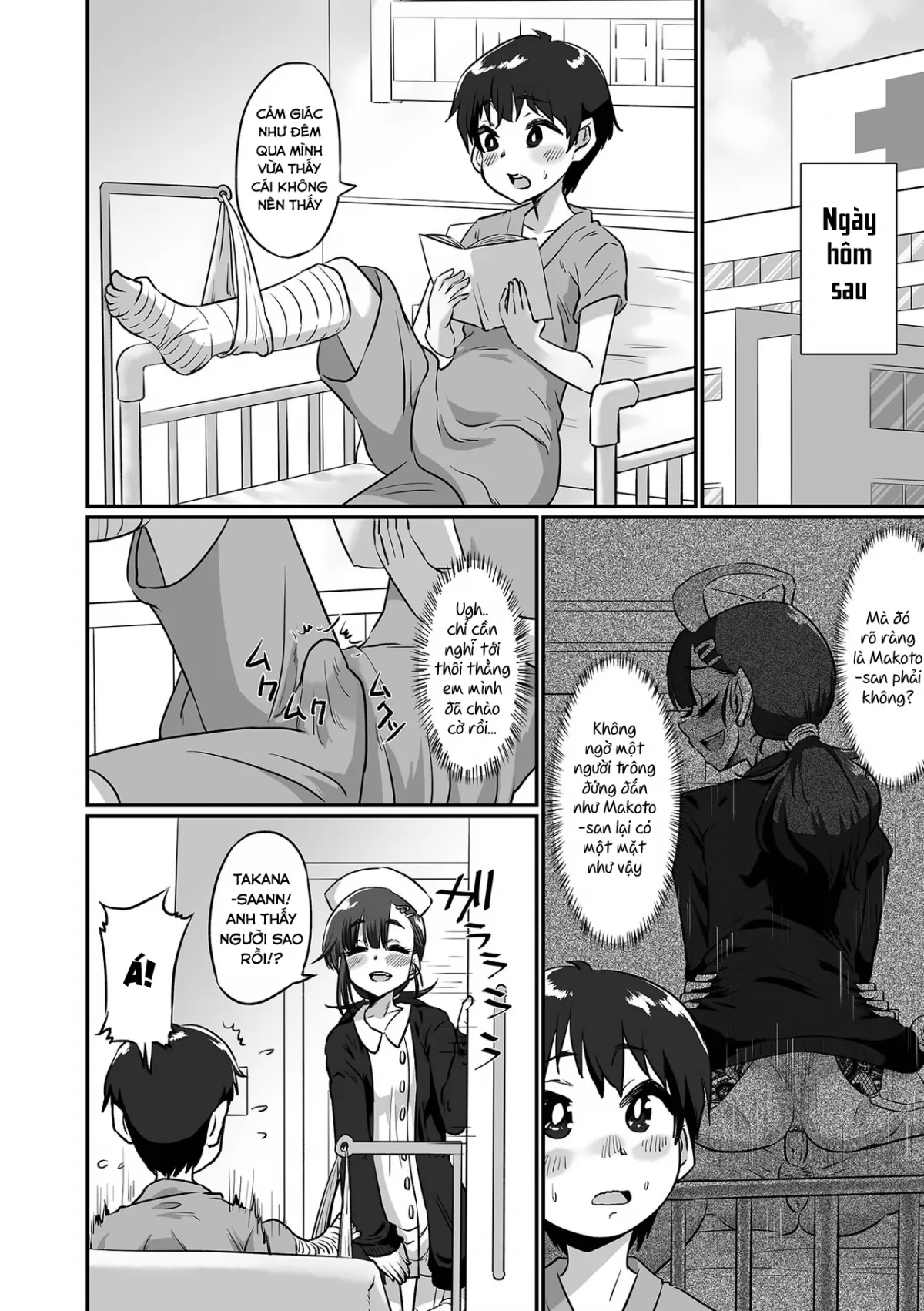 HentaiVN.net - Ảnh 5 - Cứ để đó cho y tá tôi!♥ [Yoru no Kaigo mo Omakase kudasai♥] - Oneshot