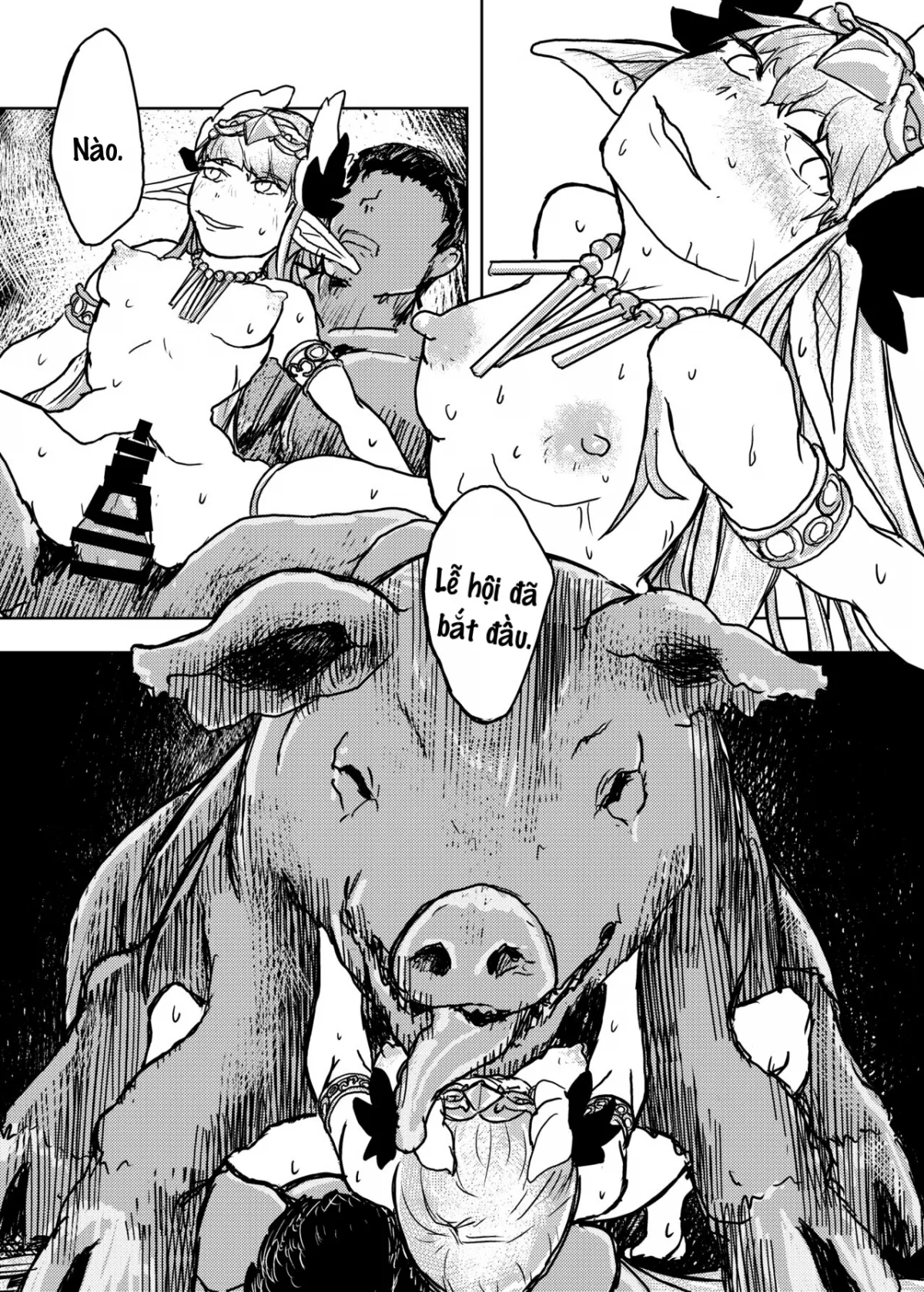 HentaiVN.net - Ảnh 14 - Người tình của phù thủy [Buta Majo no Koibito] - Oneshot