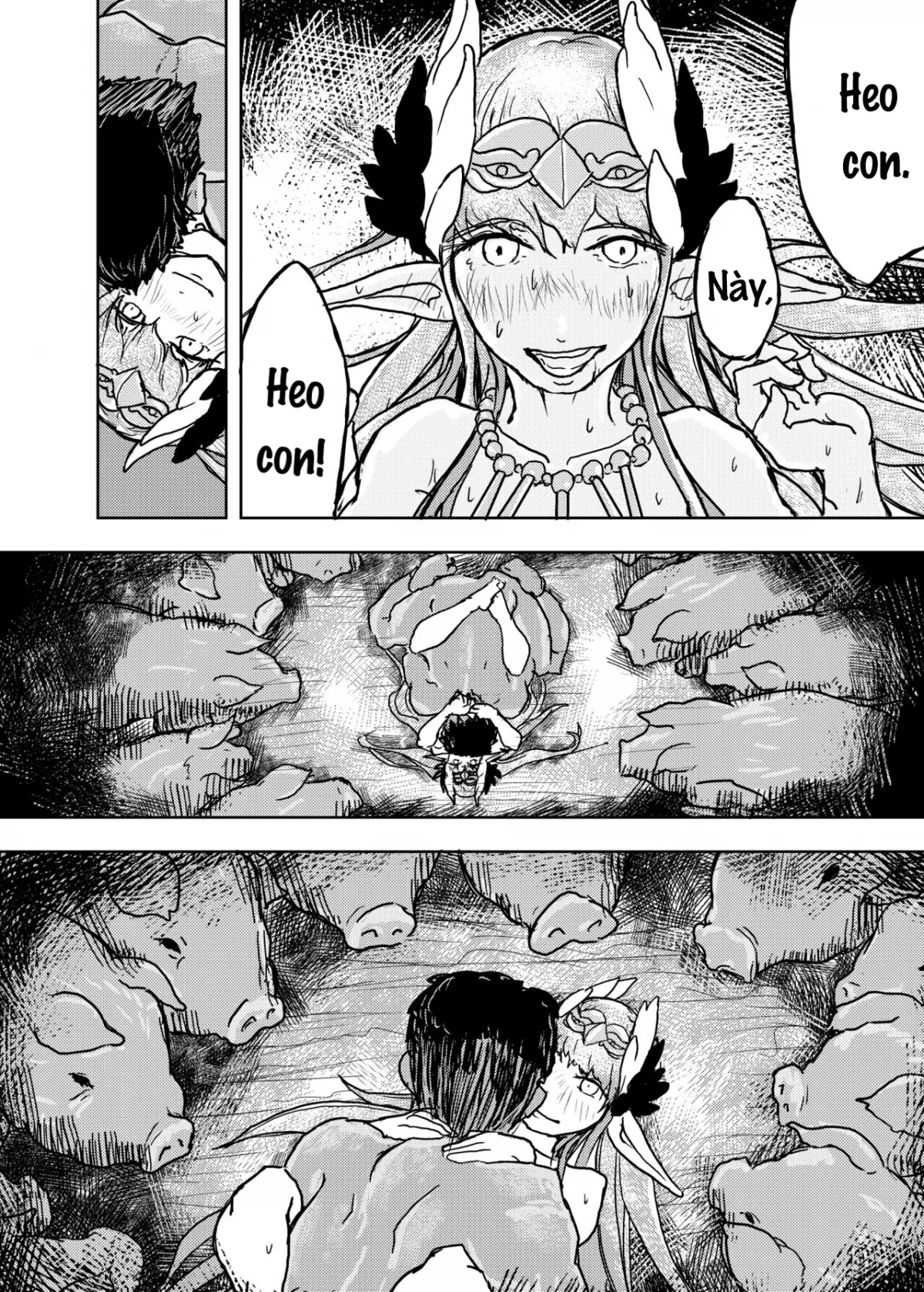 HentaiVN.net - Ảnh 19 - Người tình của phù thủy [Buta Majo no Koibito] - Oneshot