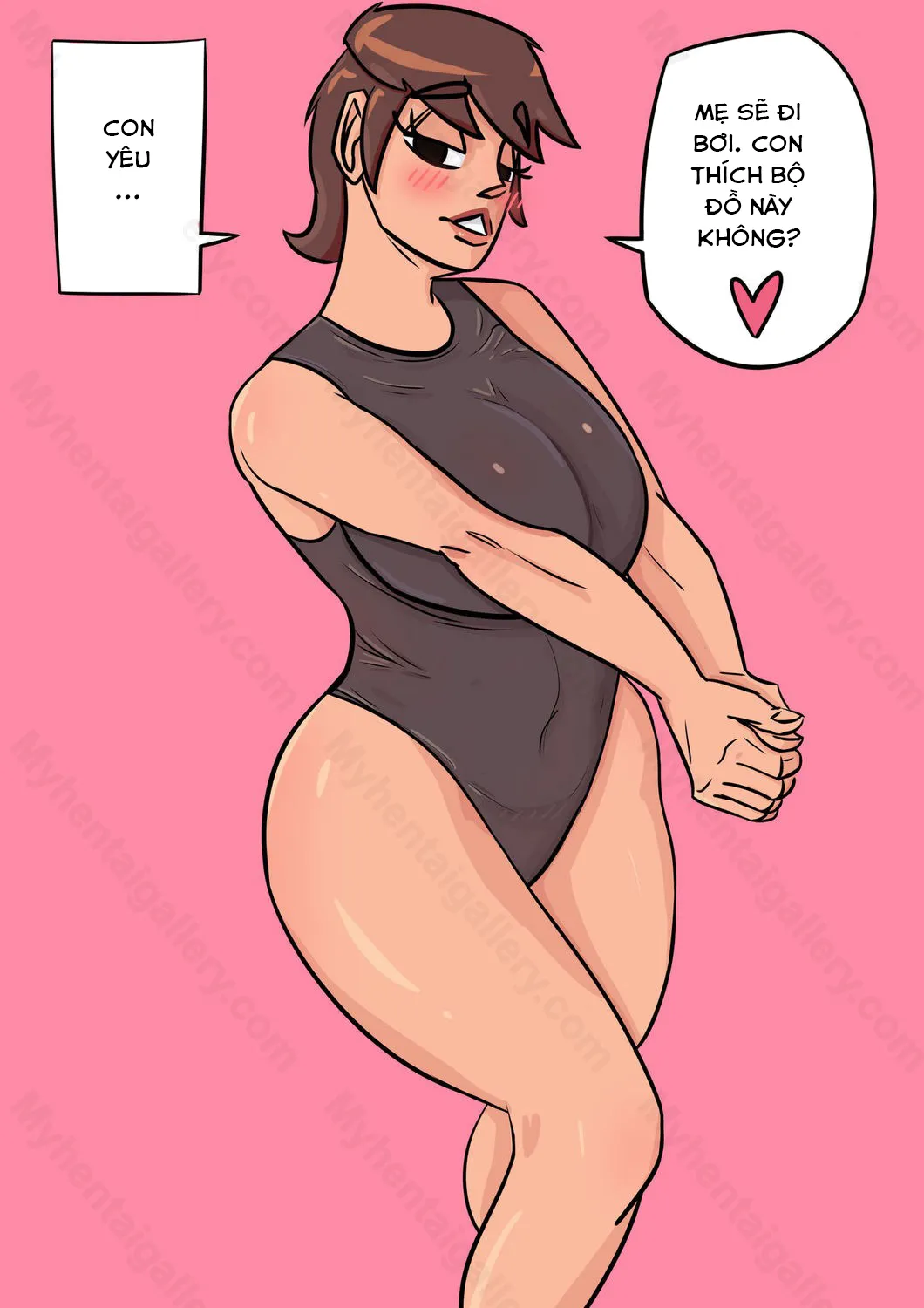 HentaiVN.net - Ảnh 6 - Mẹ con ở nhà một mình. [Mother And Son Are Home Alone] - Oneshot