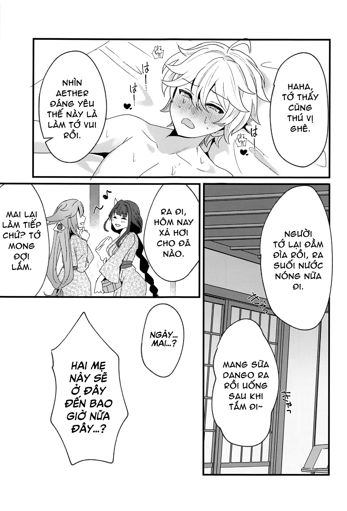 HentaiVN.net - Ảnh 30 - Kì nghỉ tại suối nước nóng Inazuma [Inazuma Shippori Onsen Kyuuk] - Khổ thân ông cháu:))))