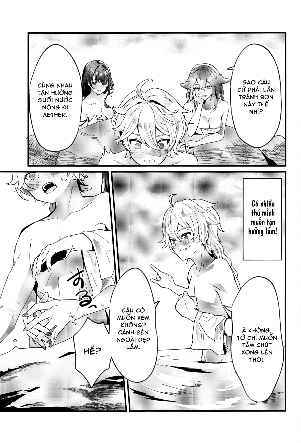 HentaiVN.net - Ảnh 6 - Kì nghỉ tại suối nước nóng Inazuma [Inazuma Shippori Onsen Kyuuk] - Khổ thân ông cháu:))))