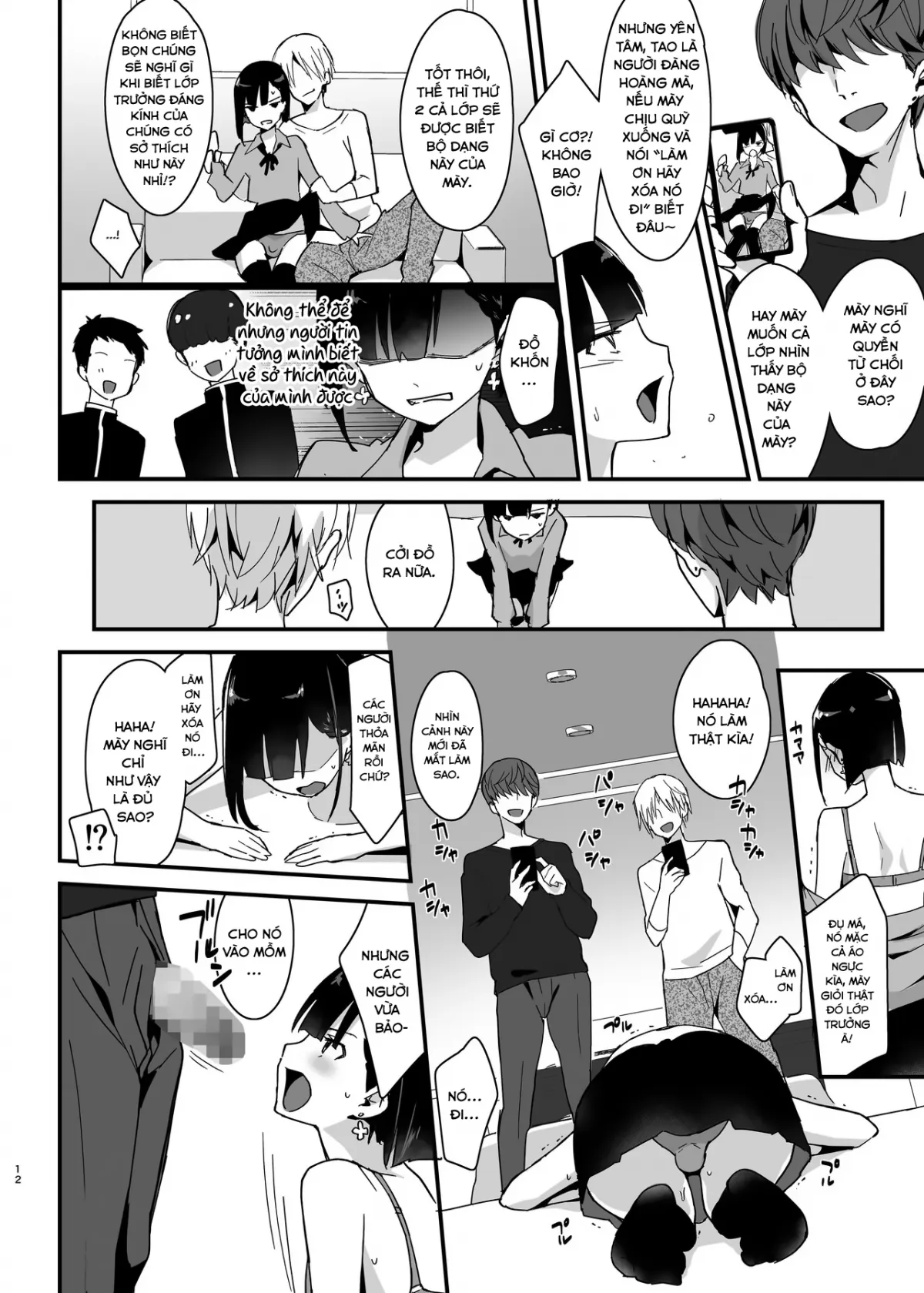 HentaiVN.net - Ảnh 12 - Iinchou wa Furyou Chinpo ni Otosareru - Oneshot