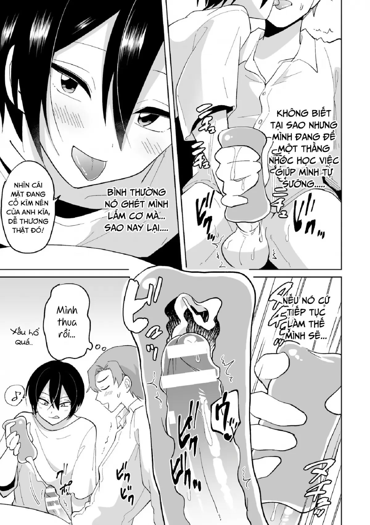 HentaiVN.net - Ảnh 9 - Namaiki na Kouhai ni Omocha ni Sarete Doutei Ubawaremashita - Oneshot