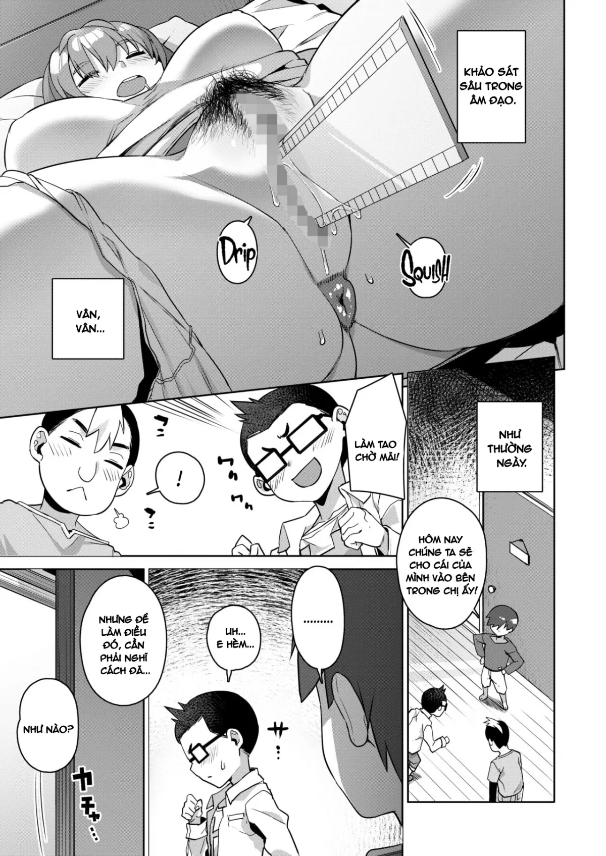 HentaiVN.net - Ảnh 7 - Nghiên cứu phản ứng cơ thể phụ nữ trên chị gái [Bokutachi no Jiyuu Kenkyuu] - Oneshot